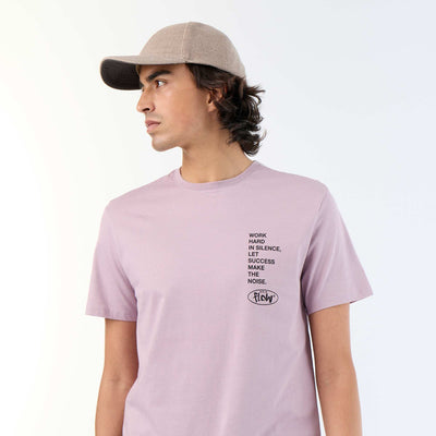 Printed Short-Sleeved T-Shirt PURPLE