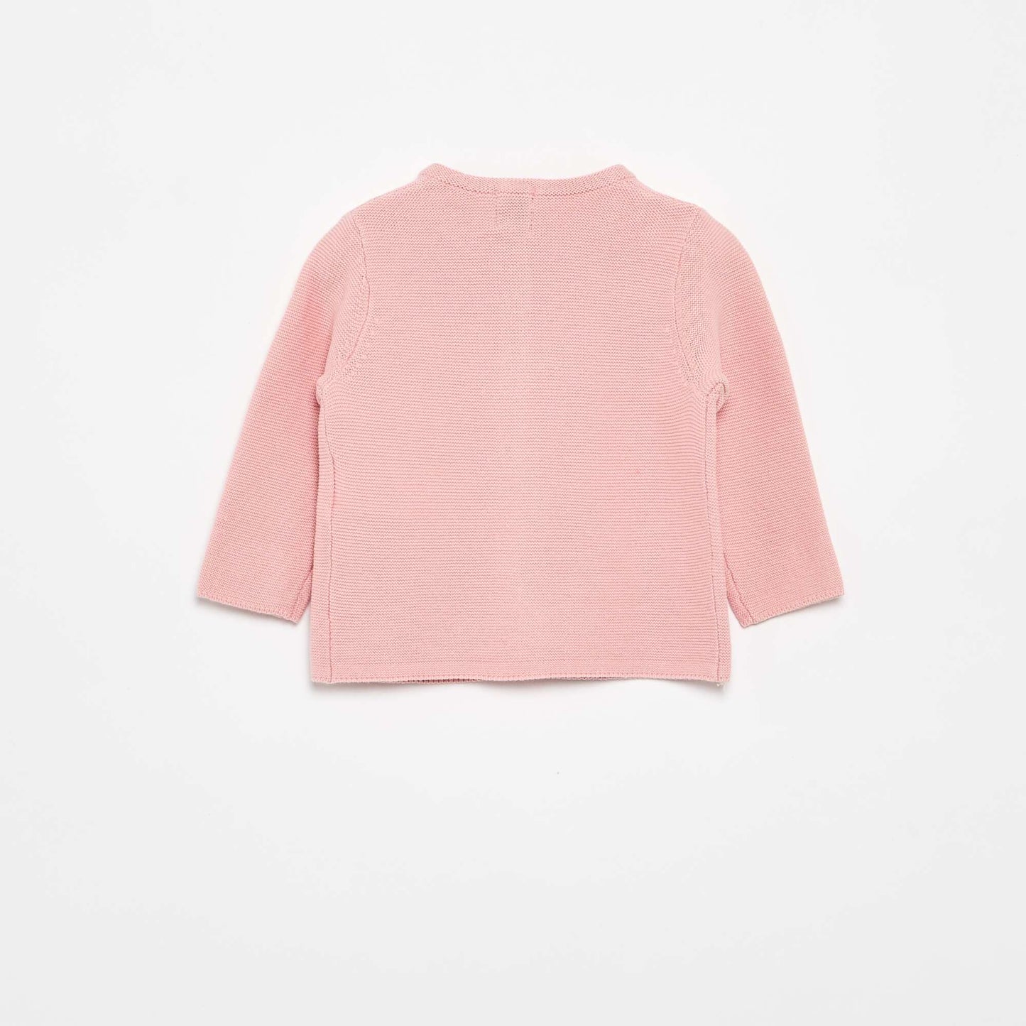 Plain Fine-Gauge Knit Cardigan PINK