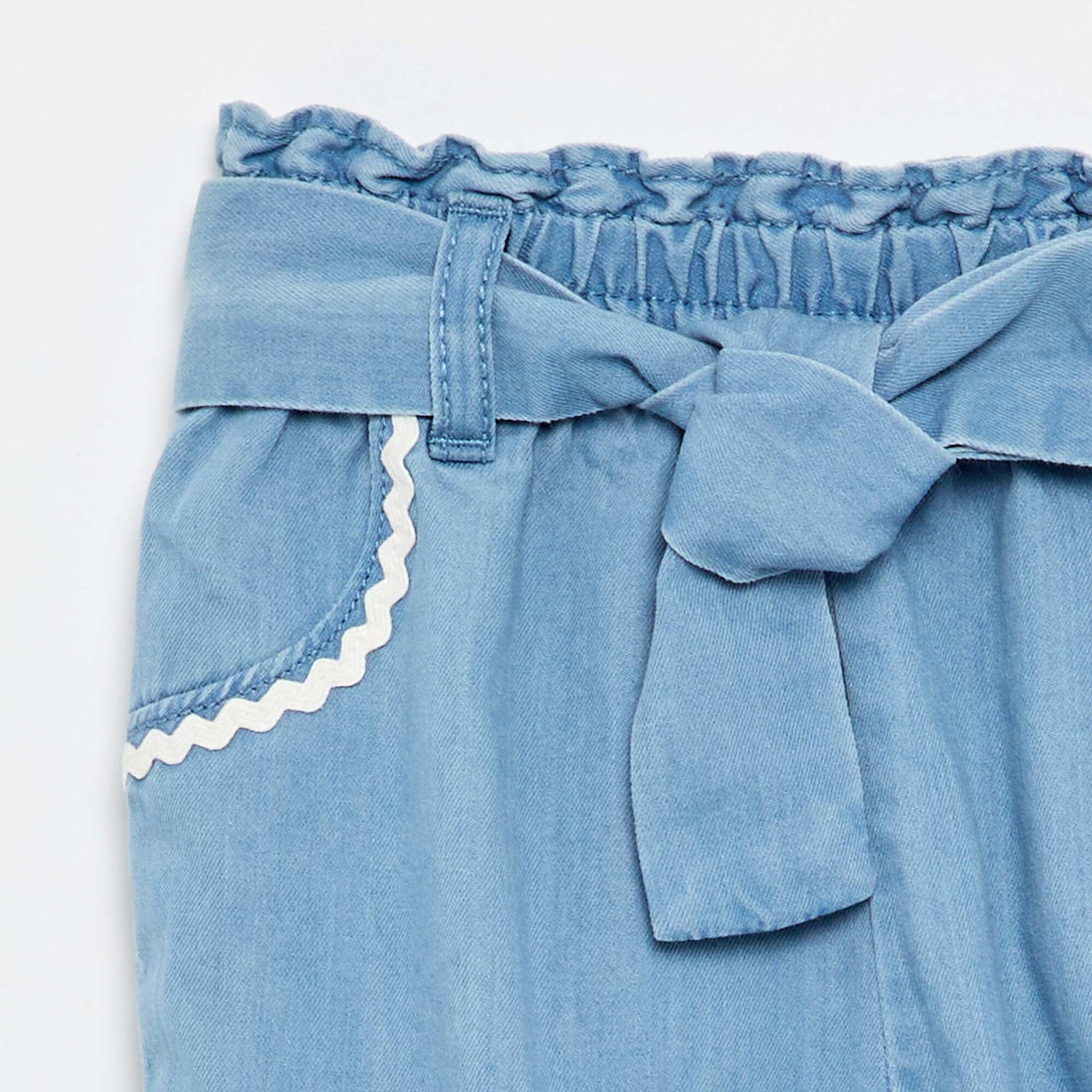 Lightweight denim pants BLUE