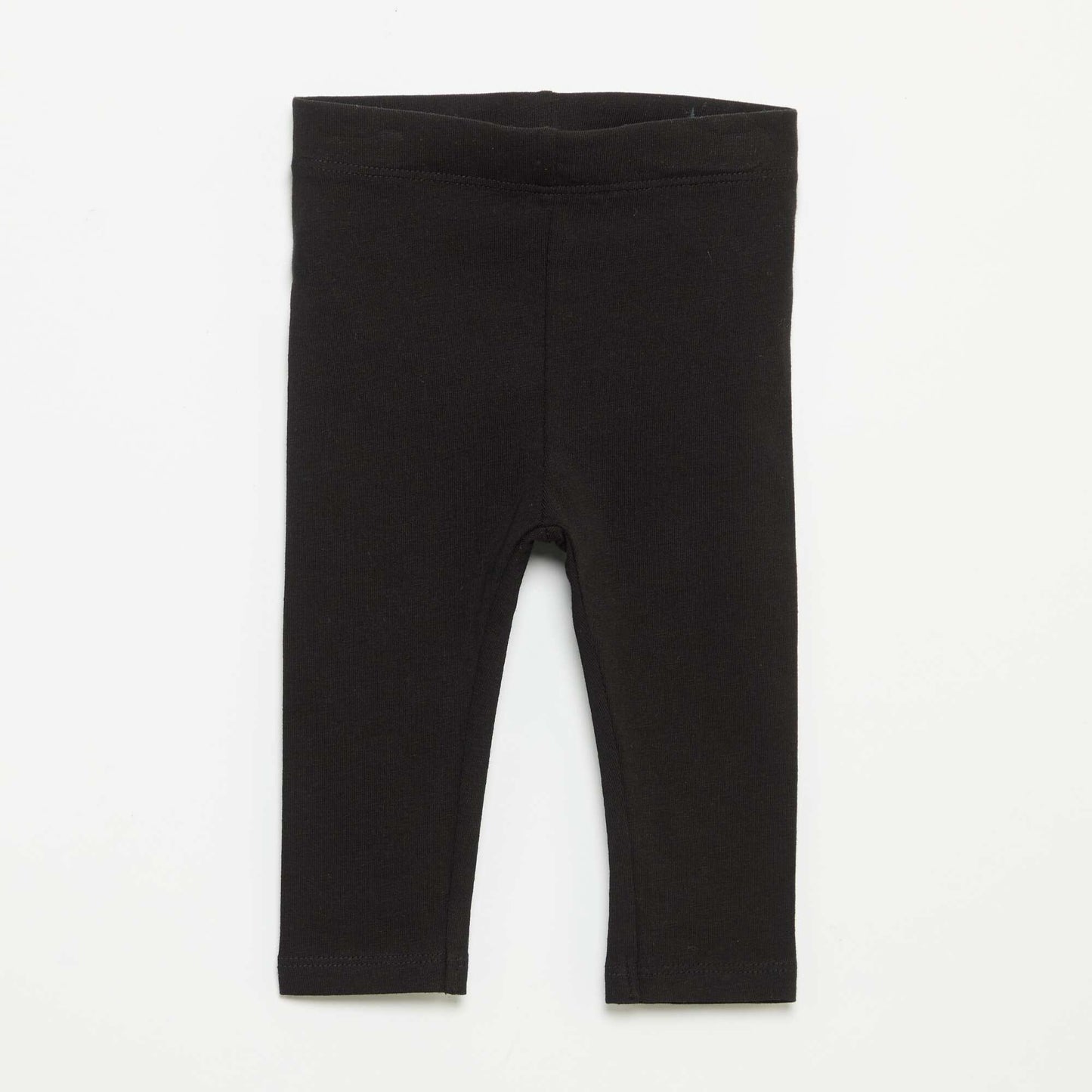 3-pack of plain jersey leggings BLACK