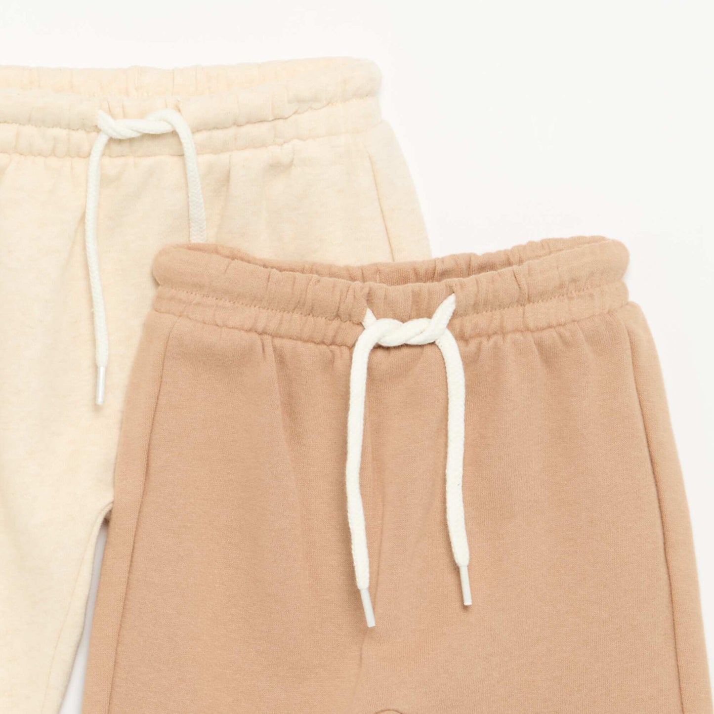 2-Pack Fleece Harem Pants BEIGE
