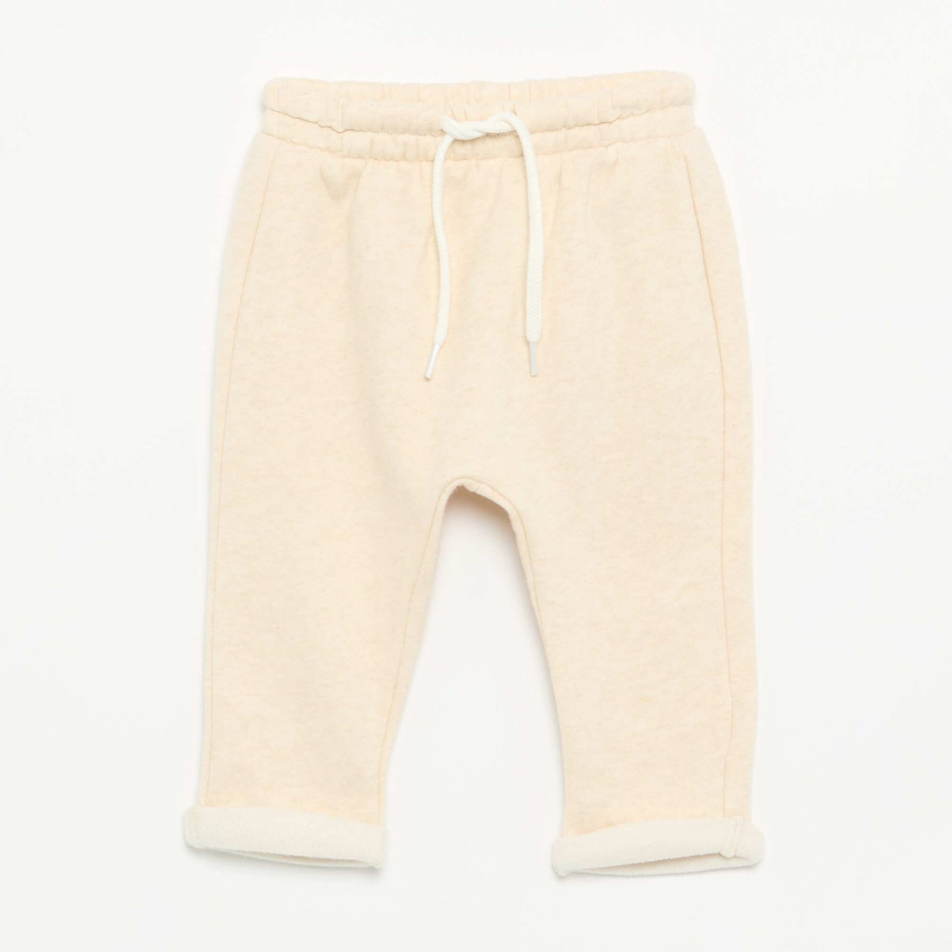 2-Pack Fleece Harem Pants BEIGE