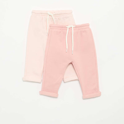 2-Pack Fleece Harem Pants PINK