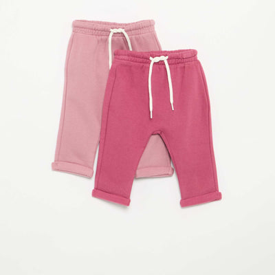 2-Pack Fleece Harem Pants PURPLE