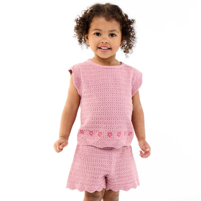 Plain Knit Shorts PINK