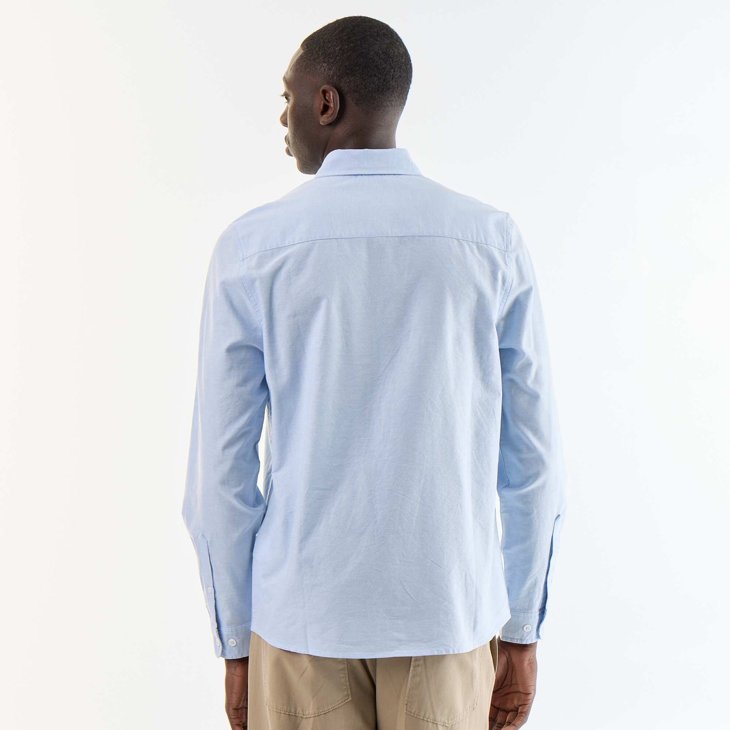 Oxford shirt with button-front opening BLUE