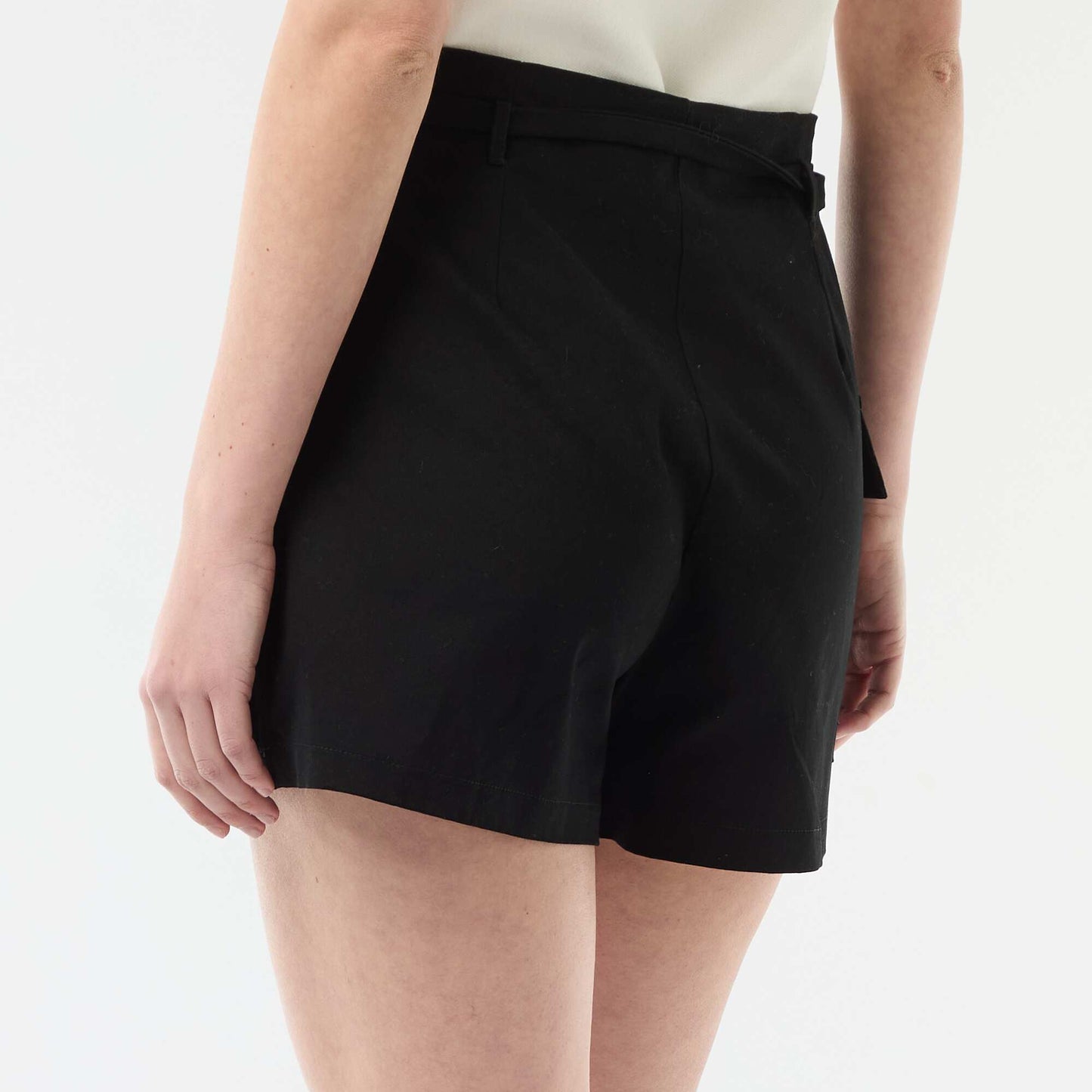 Belted Mini Skort BLACK