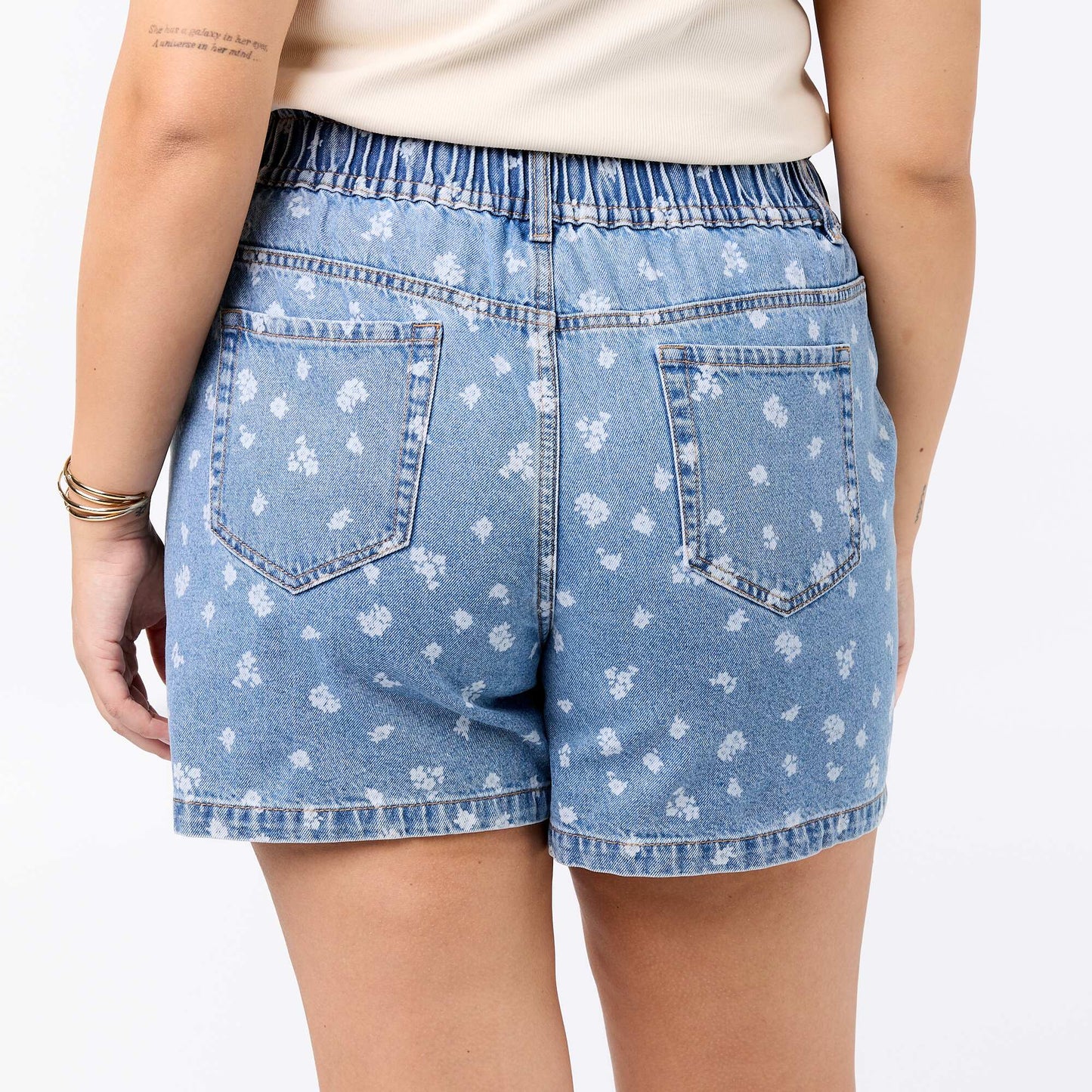 Denim Shorts with Pockets BLUE