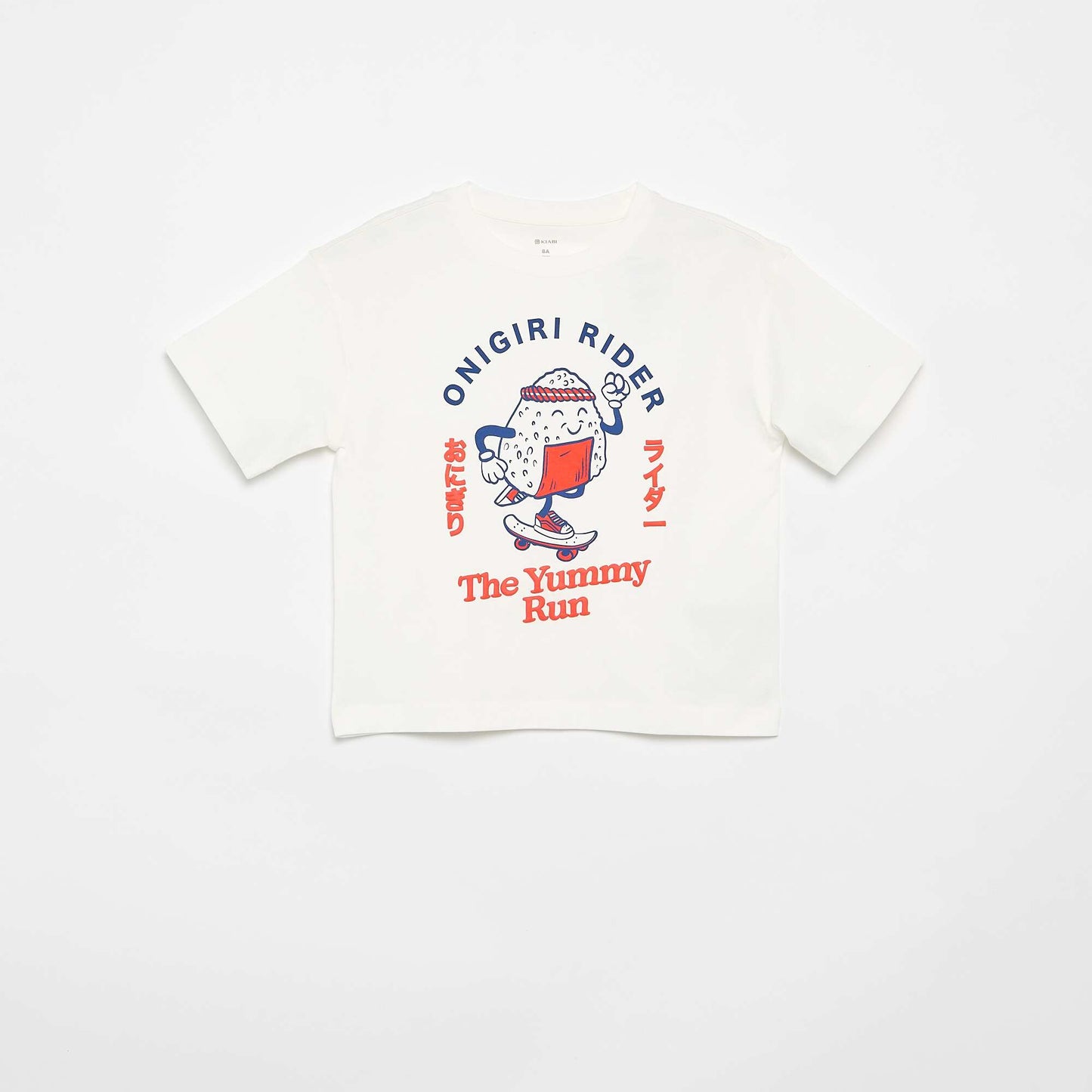 Printed short-sleeved T-shirt WHITE