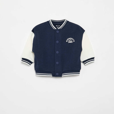 American campus style jacket BLUE