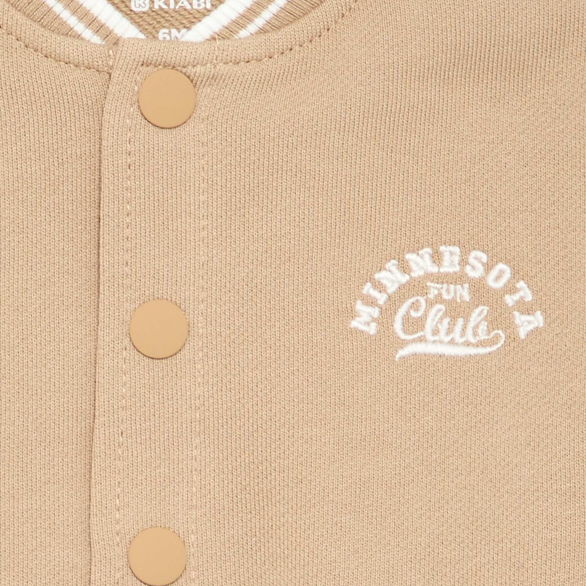American campus style jacket BEIGE