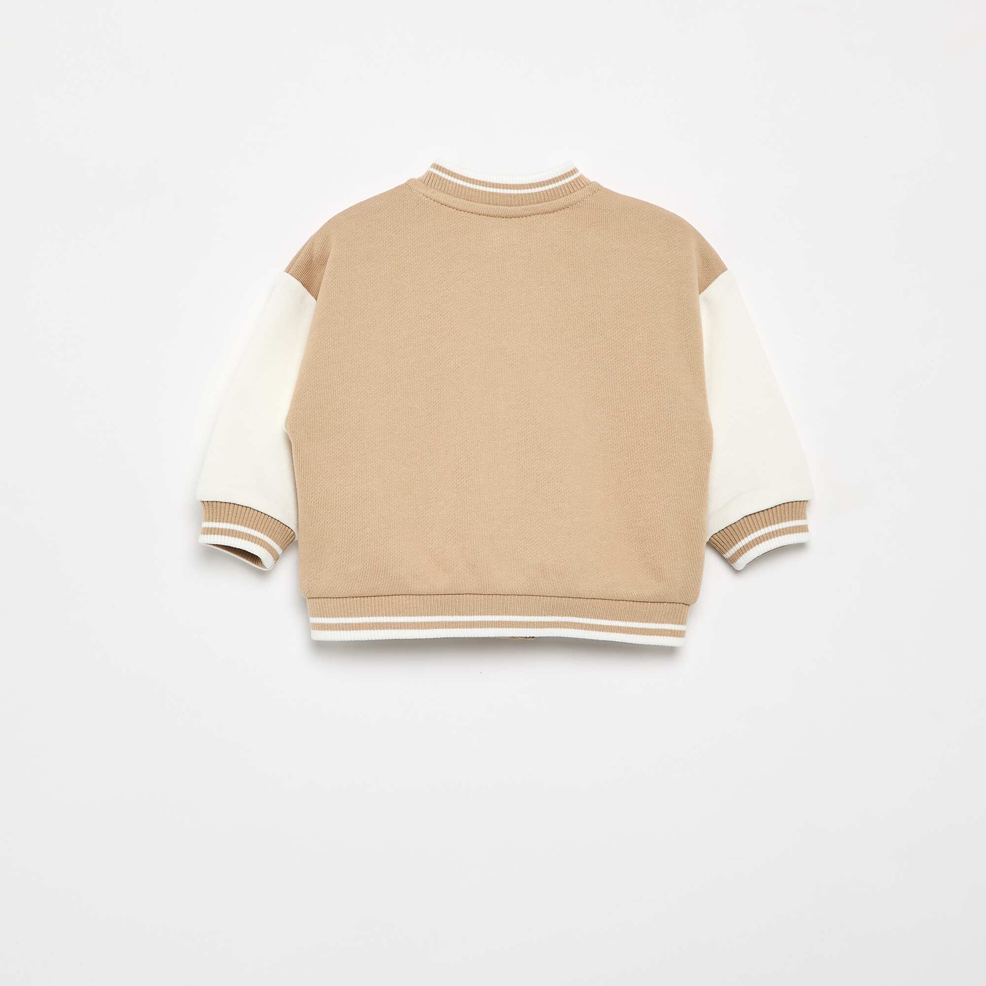 American campus style jacket BEIGE