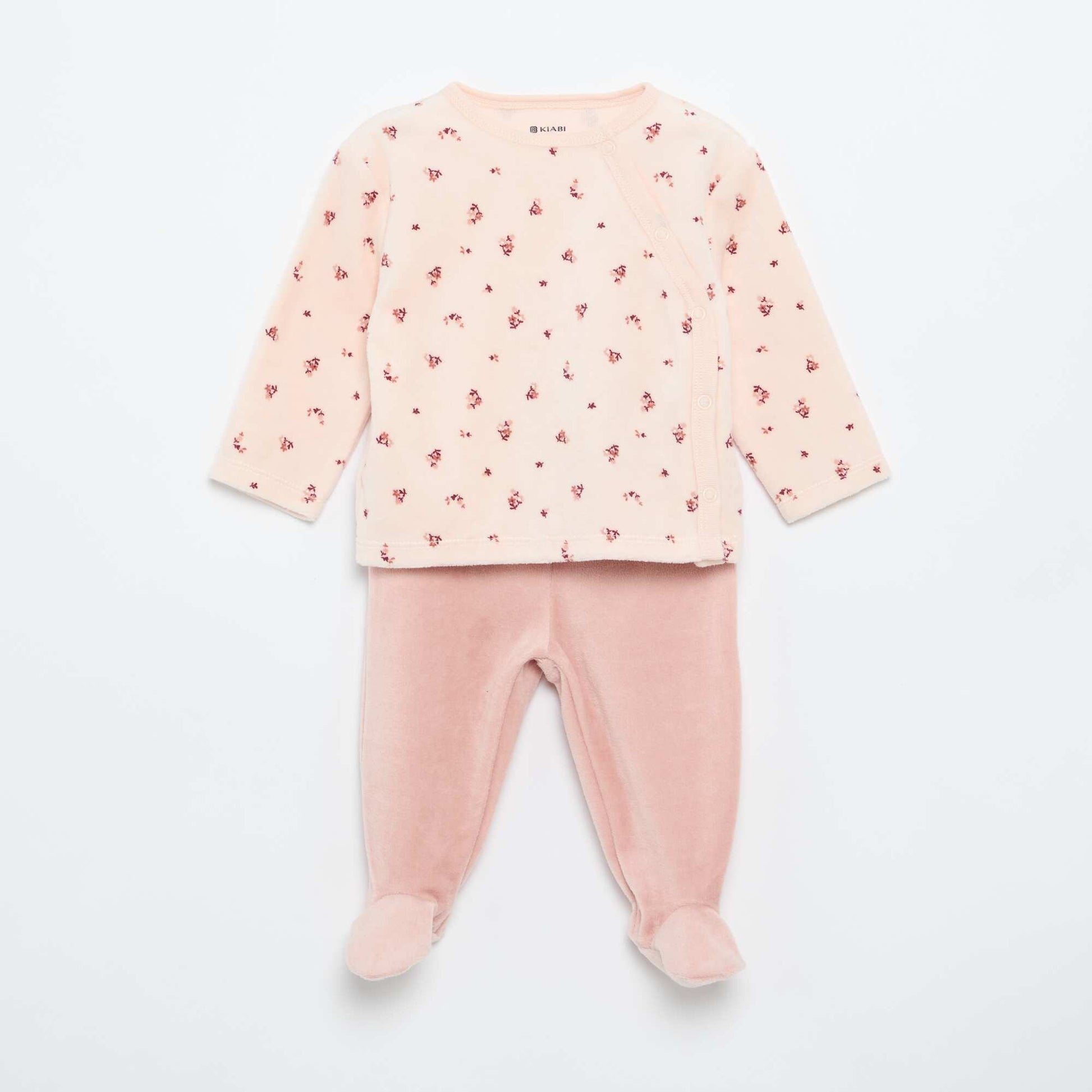 2-piece Velour Pyjamas PINK
