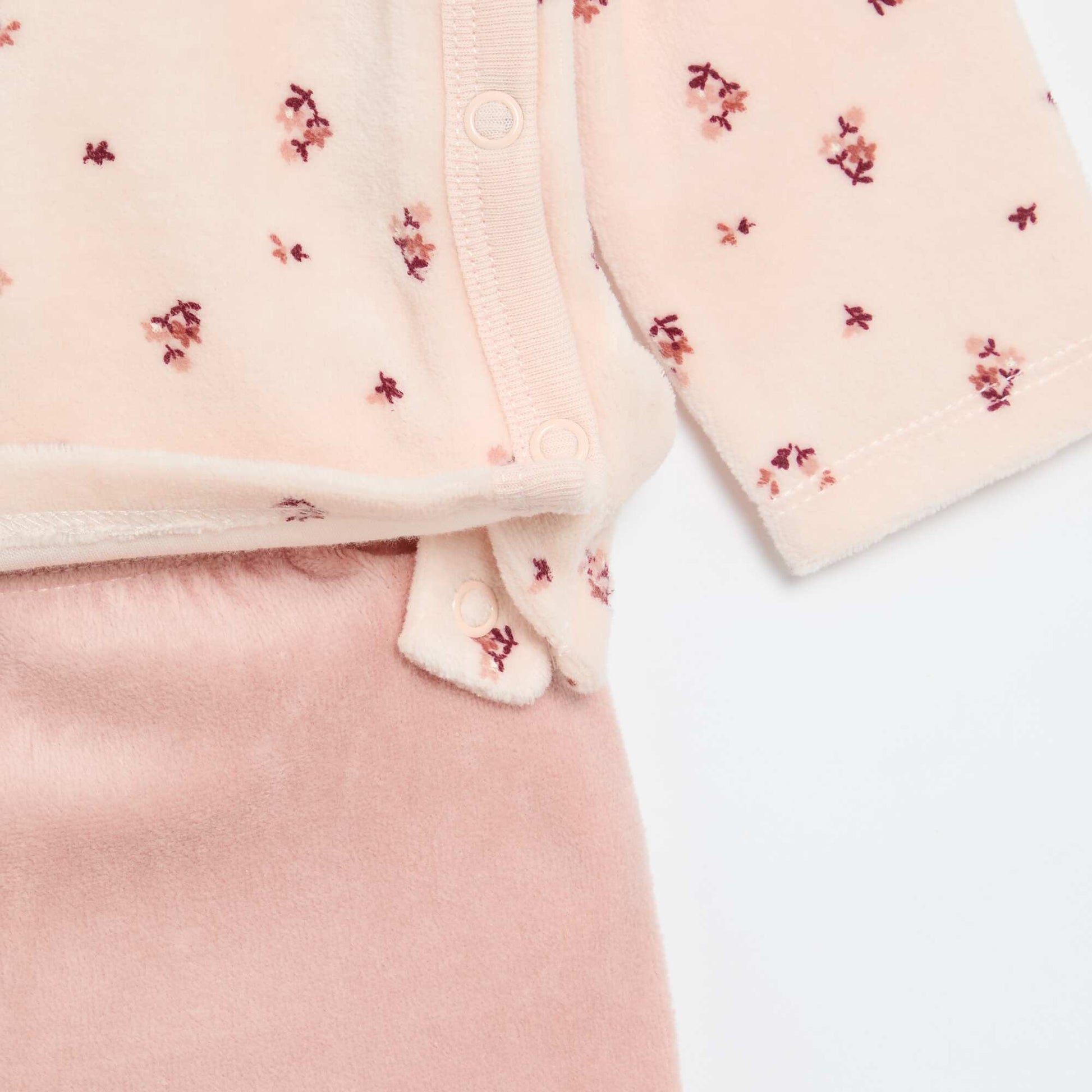 2-piece Velour Pyjamas PINK