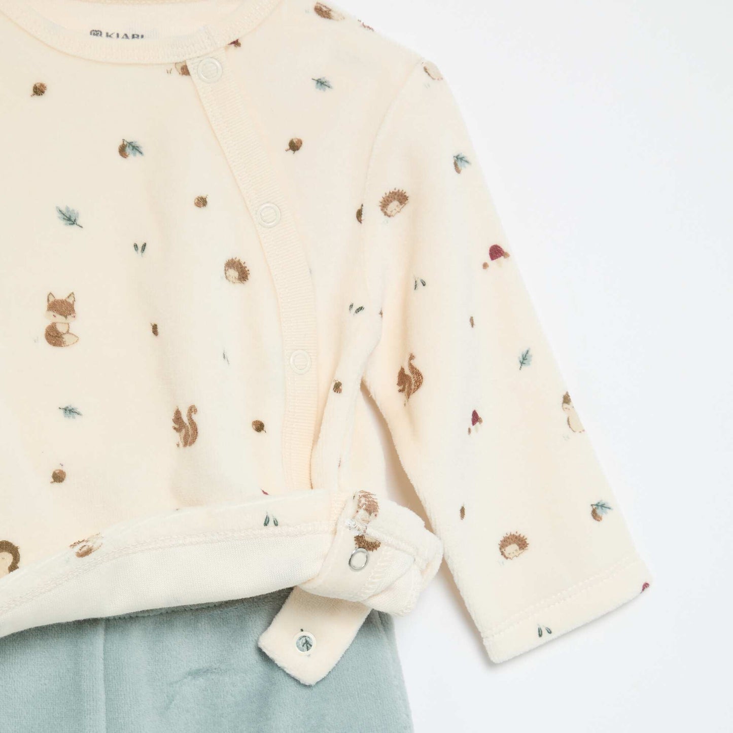 2-piece Velour Pyjamas BLUE