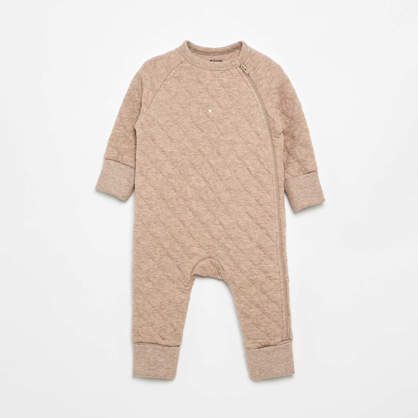 Fleece-lined Baby Sleepsuit BROWN