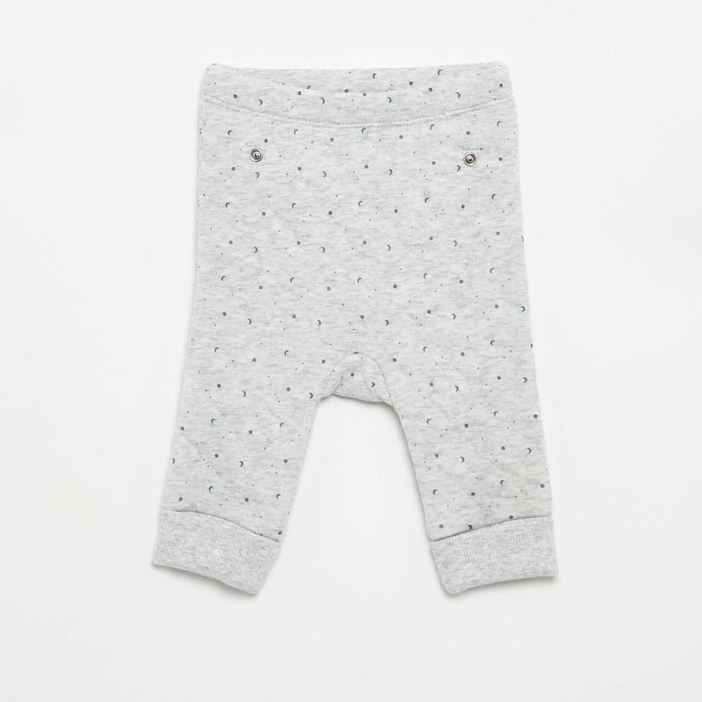 Adjustable Quilted 2-Piece Pyjamas GREY