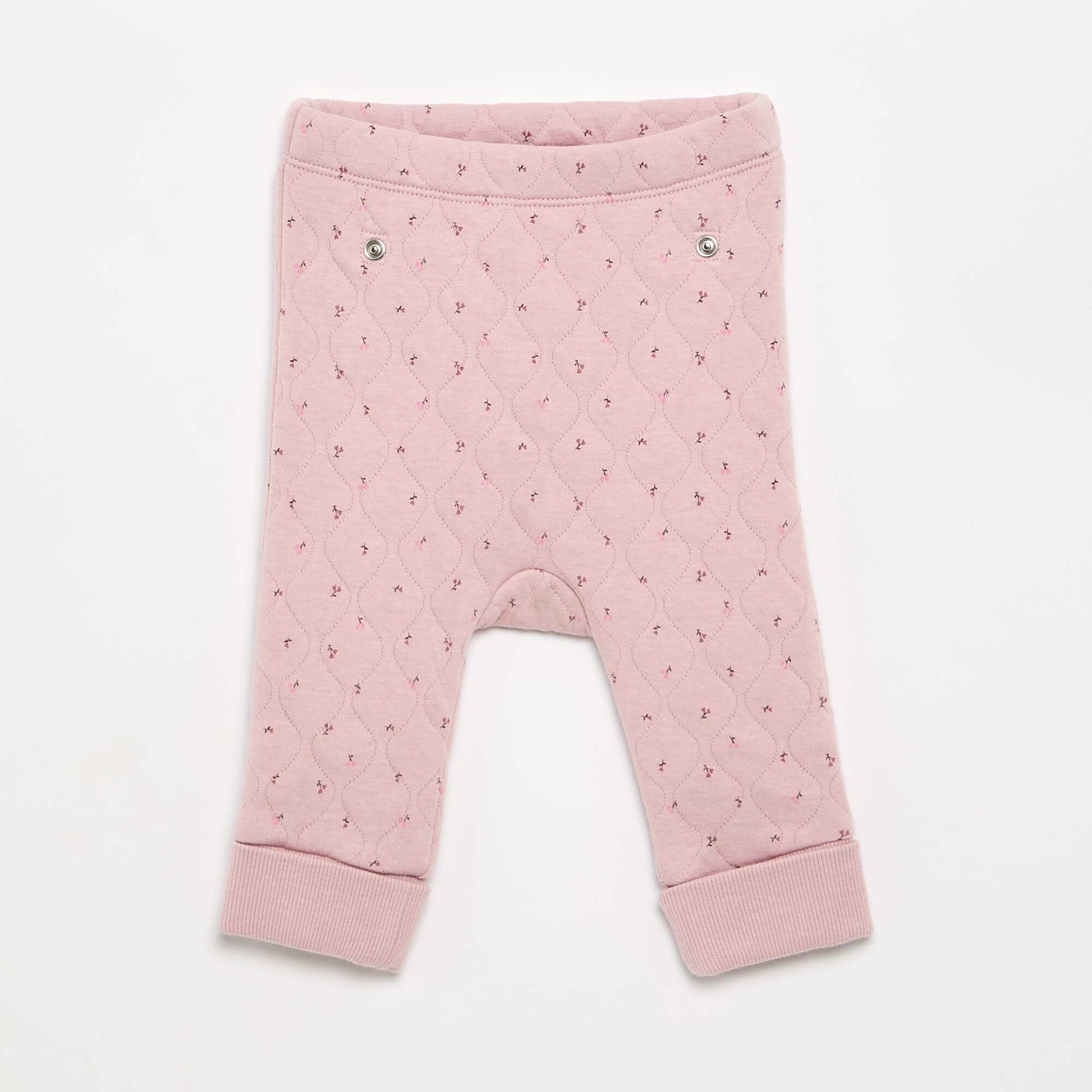Adjustable Quilted 2-Piece Pyjamas PINK