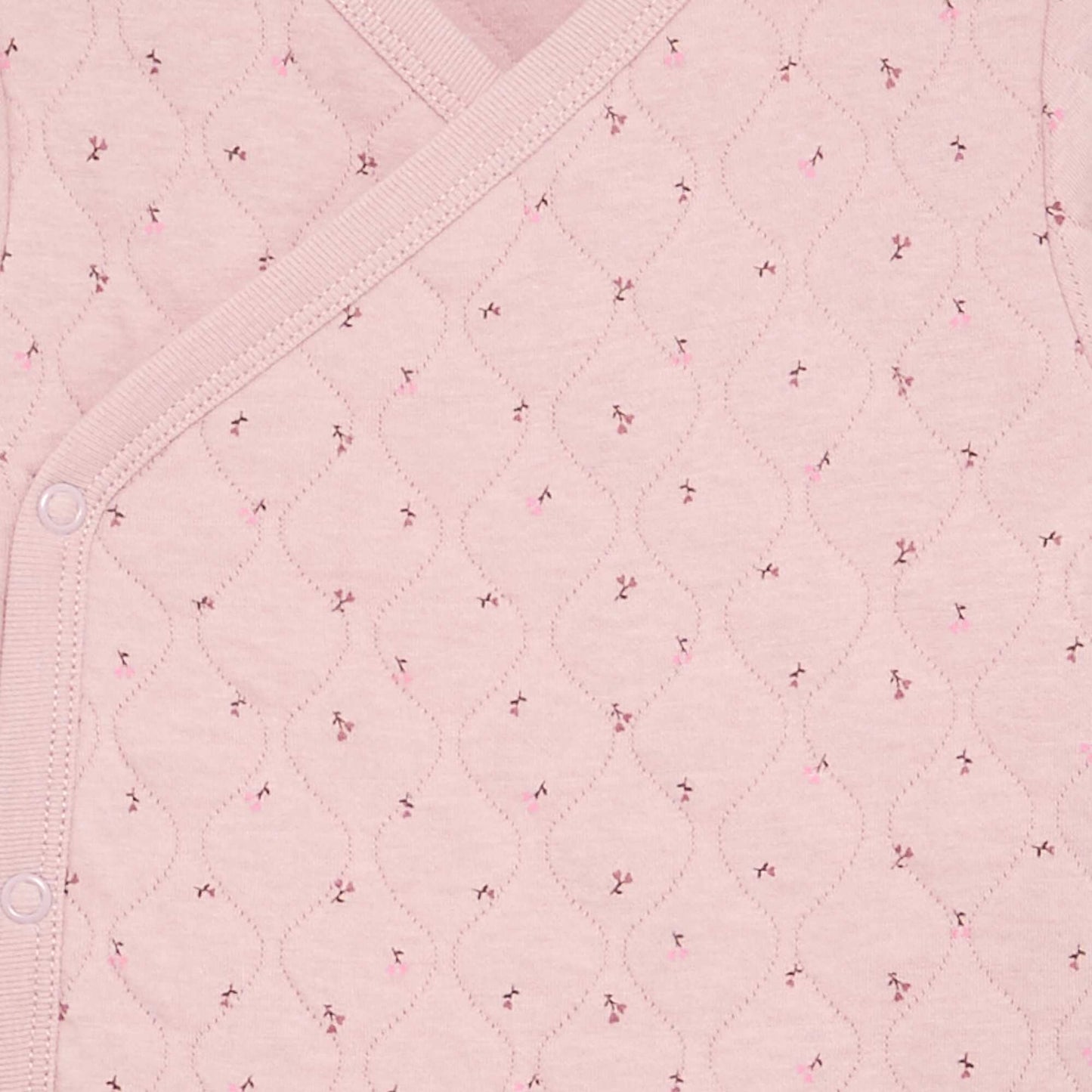 Adjustable Quilted 2-Piece Pyjamas PINK