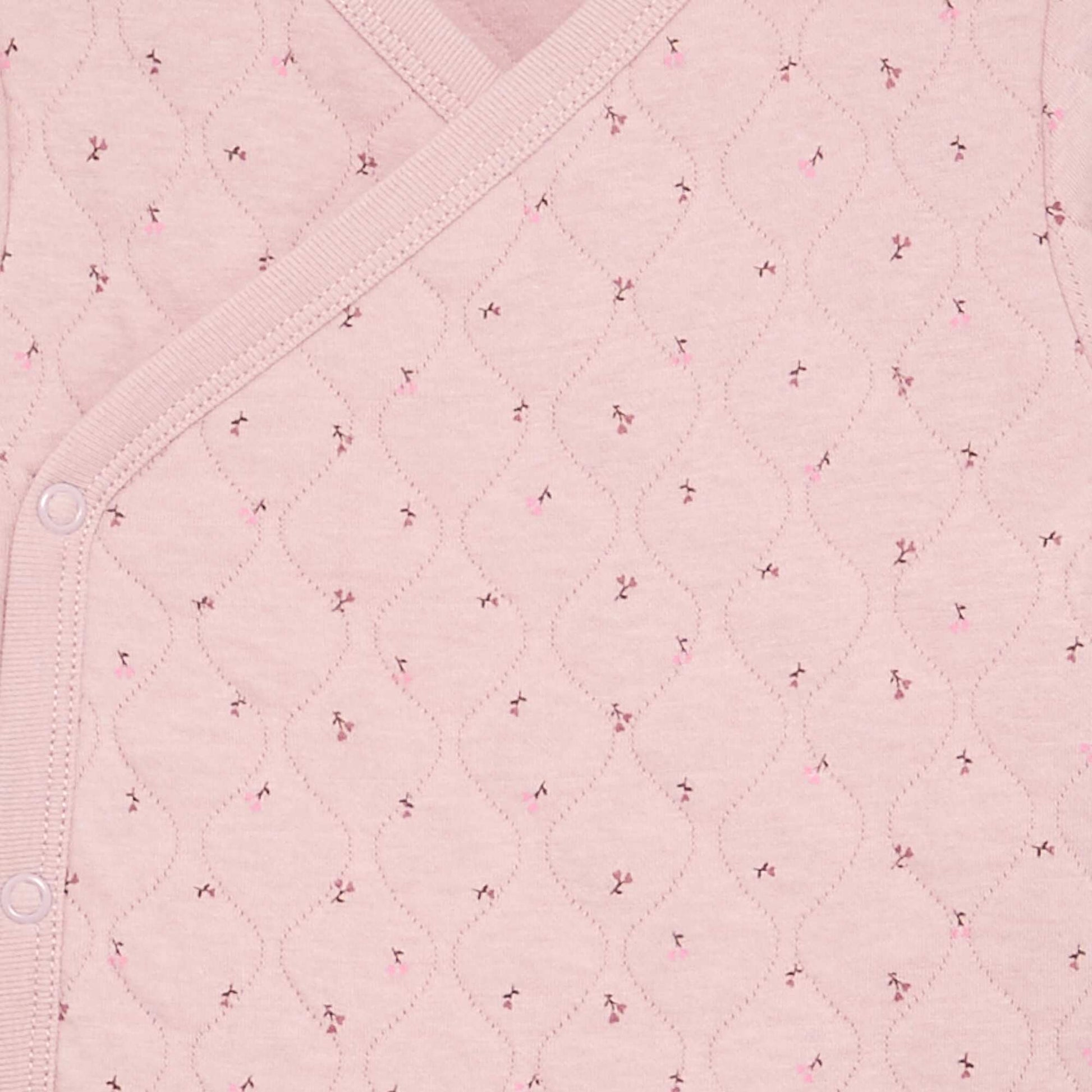 Adjustable Quilted 2-Piece Pyjamas PINK
