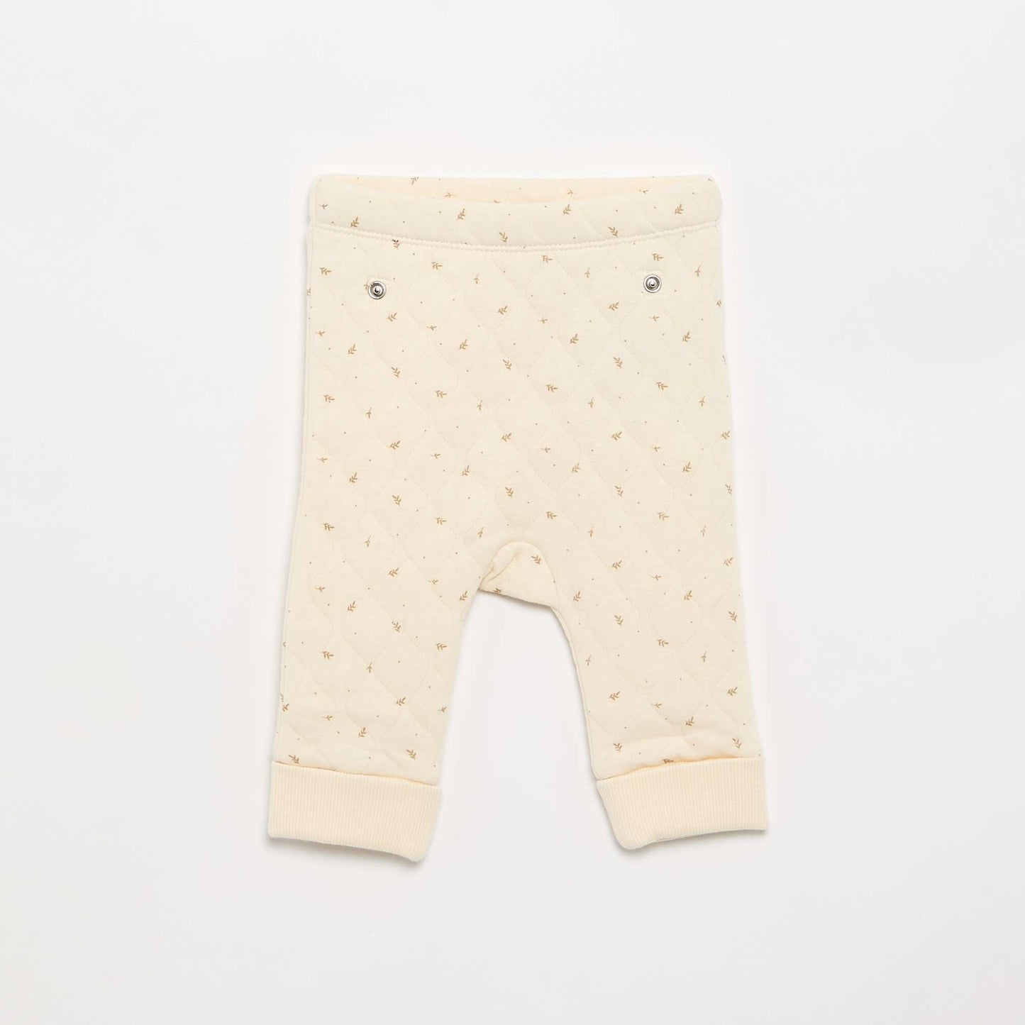 Adjustable Quilted 2-Piece Pyjamas WHITE