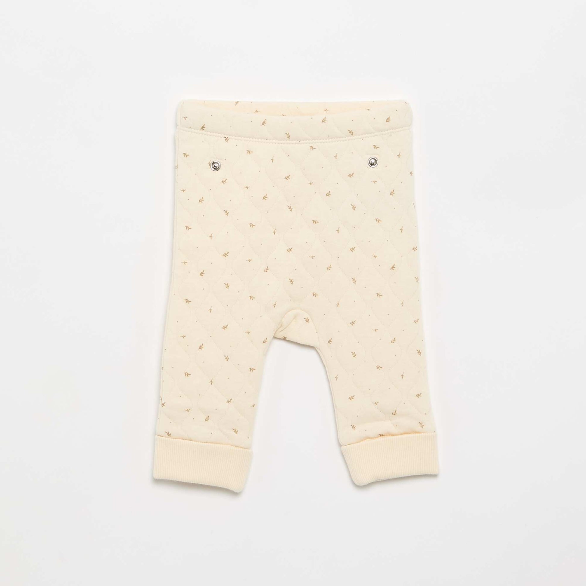 Adjustable Quilted 2-Piece Pyjamas WHITE