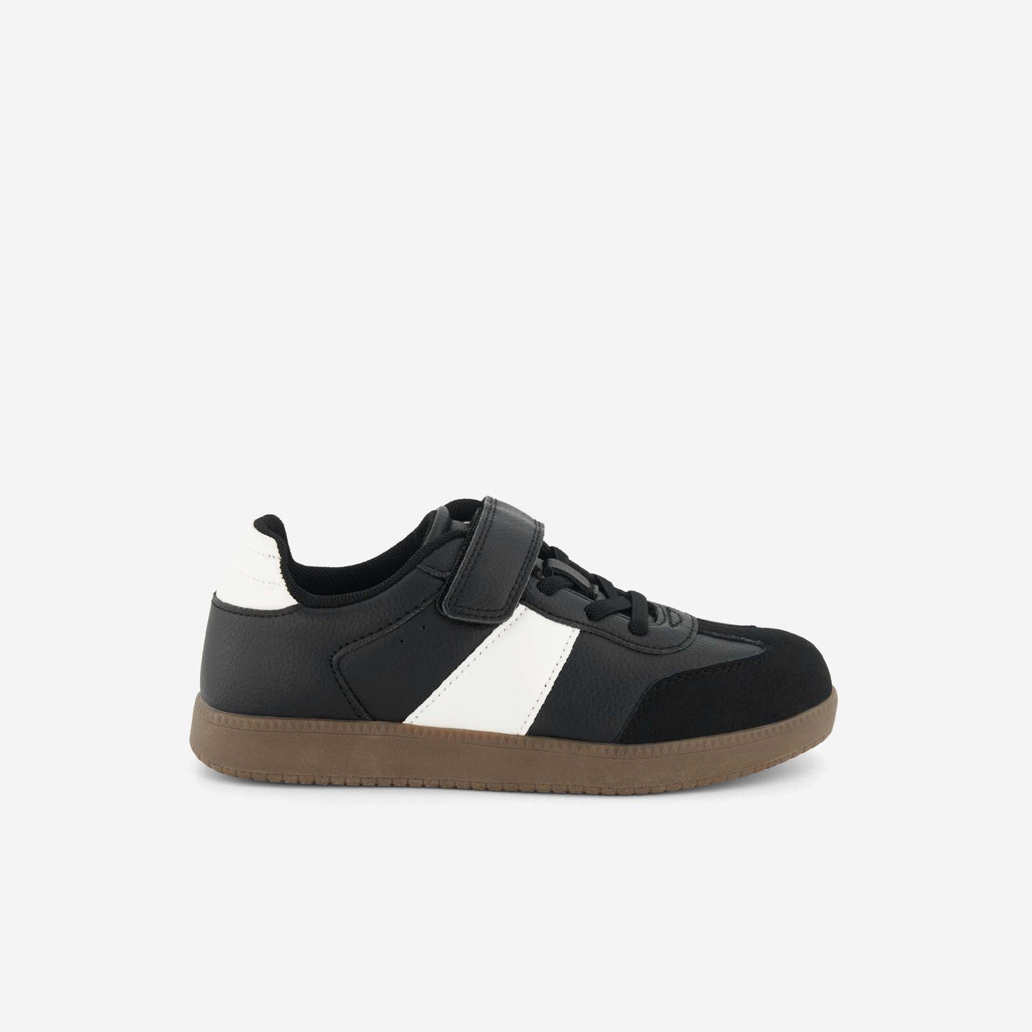 Two-tone low-top sneakers BLACK