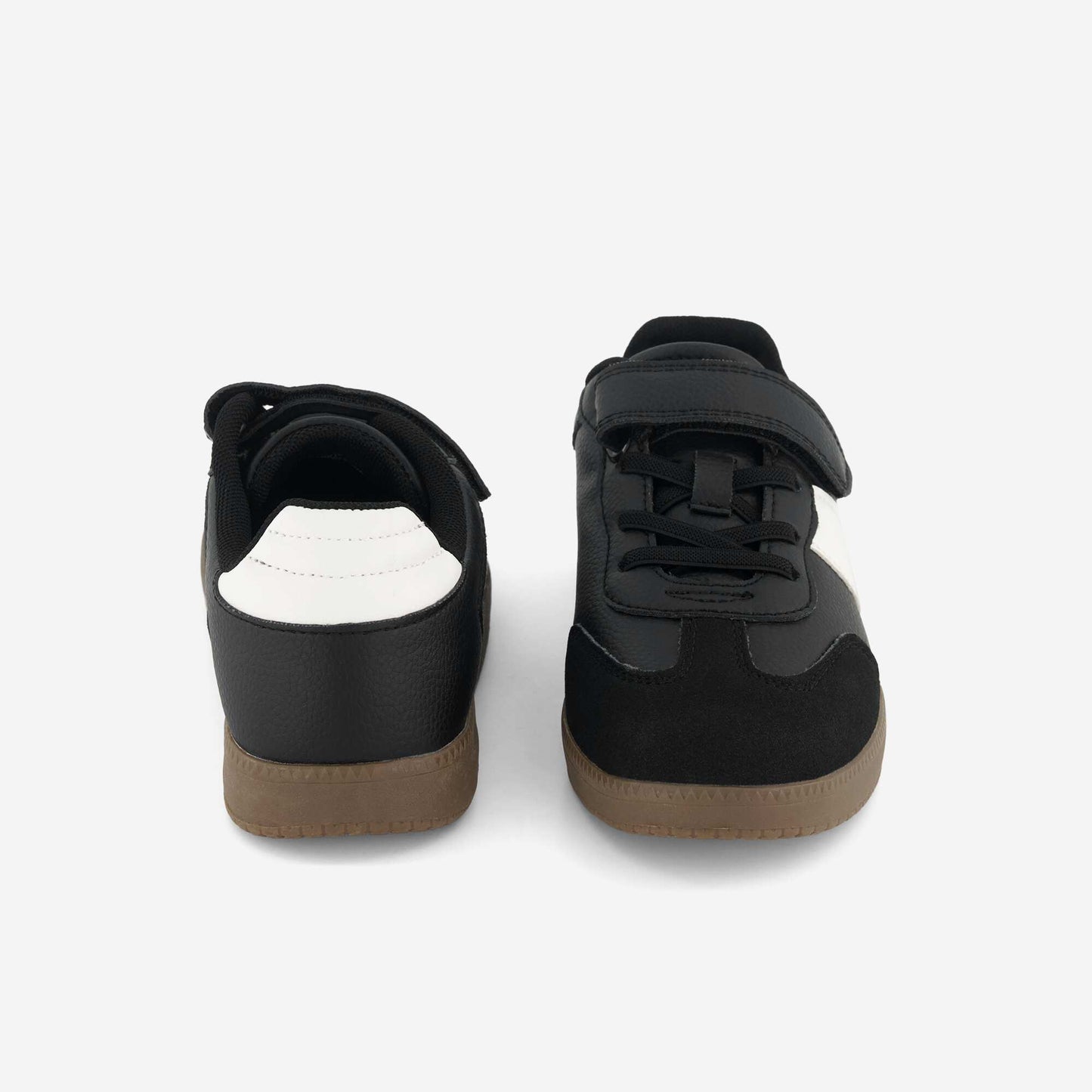 Two-tone low-top sneakers BLACK
