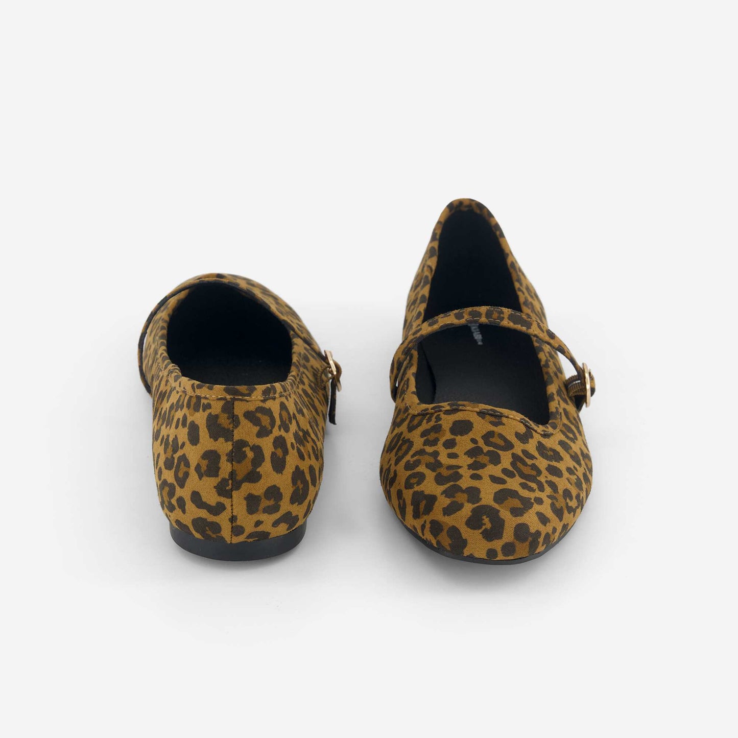 Ballet flats with strap BROWN