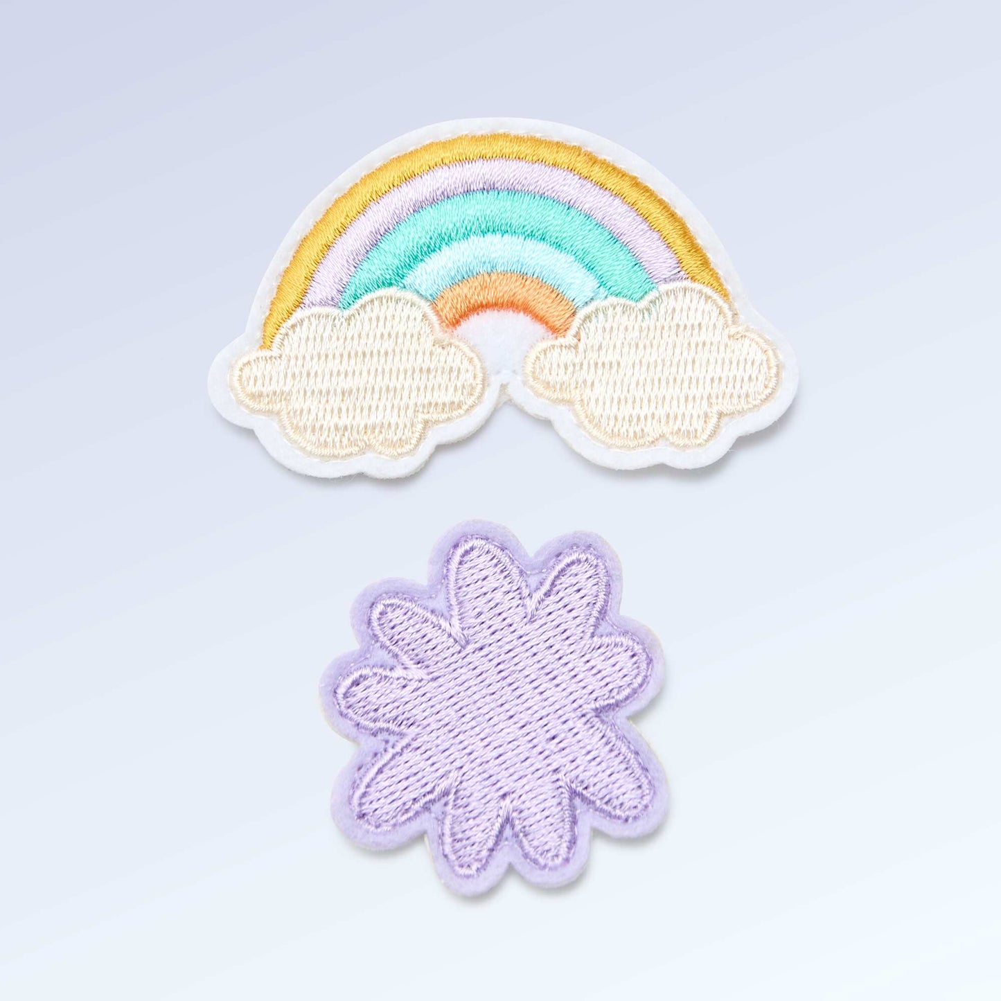 Set of 2 slip-on patches to personalize your 'Kitchoun' sneakers PINK