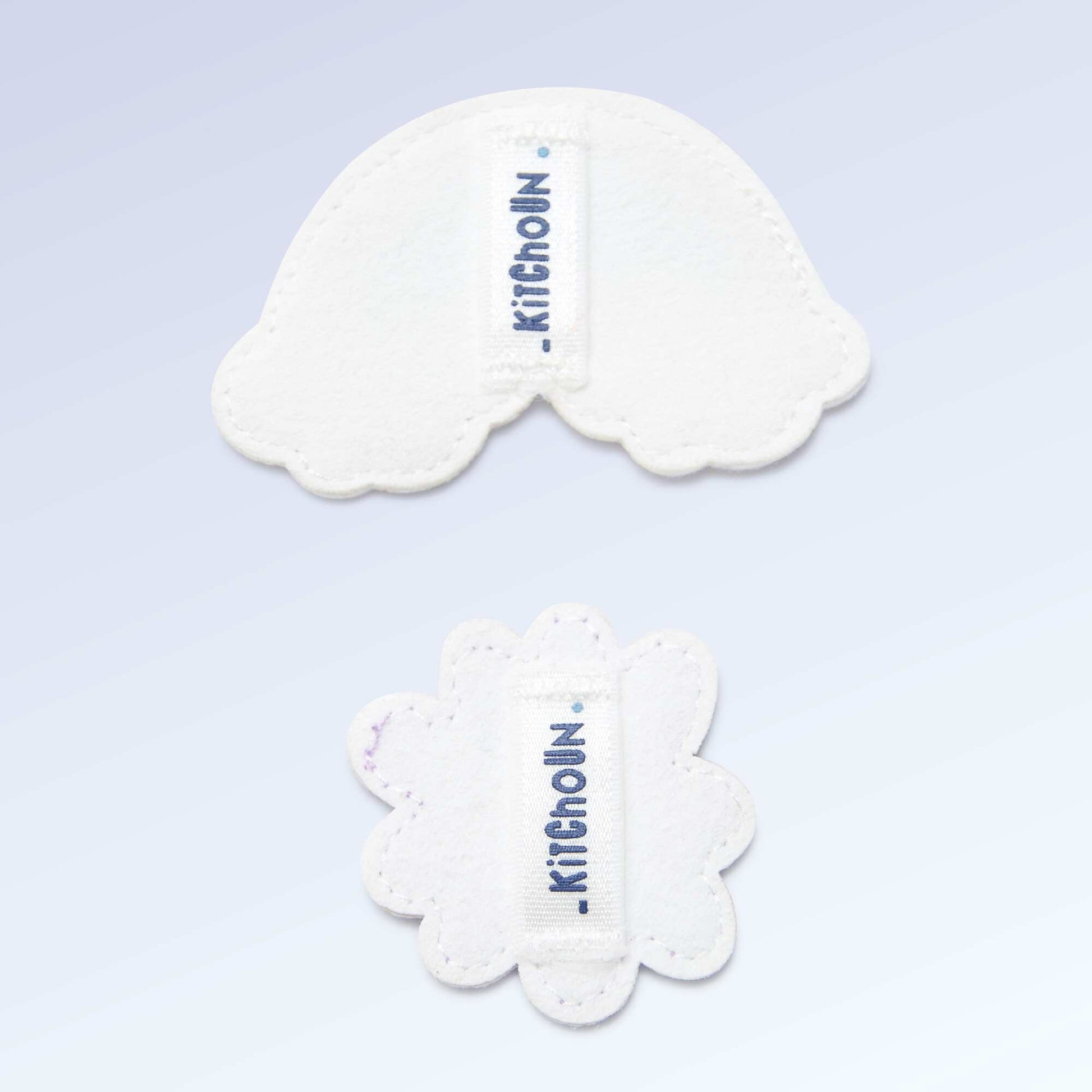 Set of 2 slip-on patches to personalize your 'Kitchoun' sneakers PINK