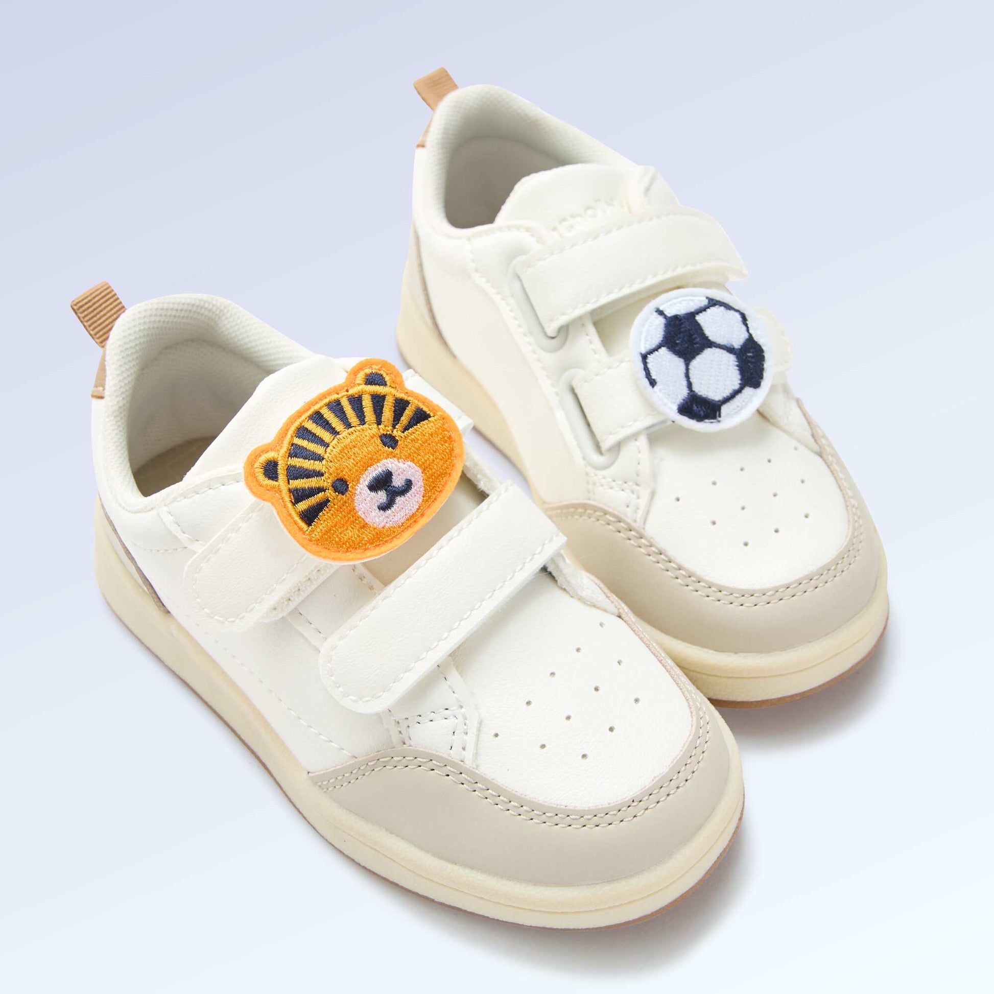 Set of 2 slip-on patches to personalize your \'Kitchoun\' sneakers YELLOW