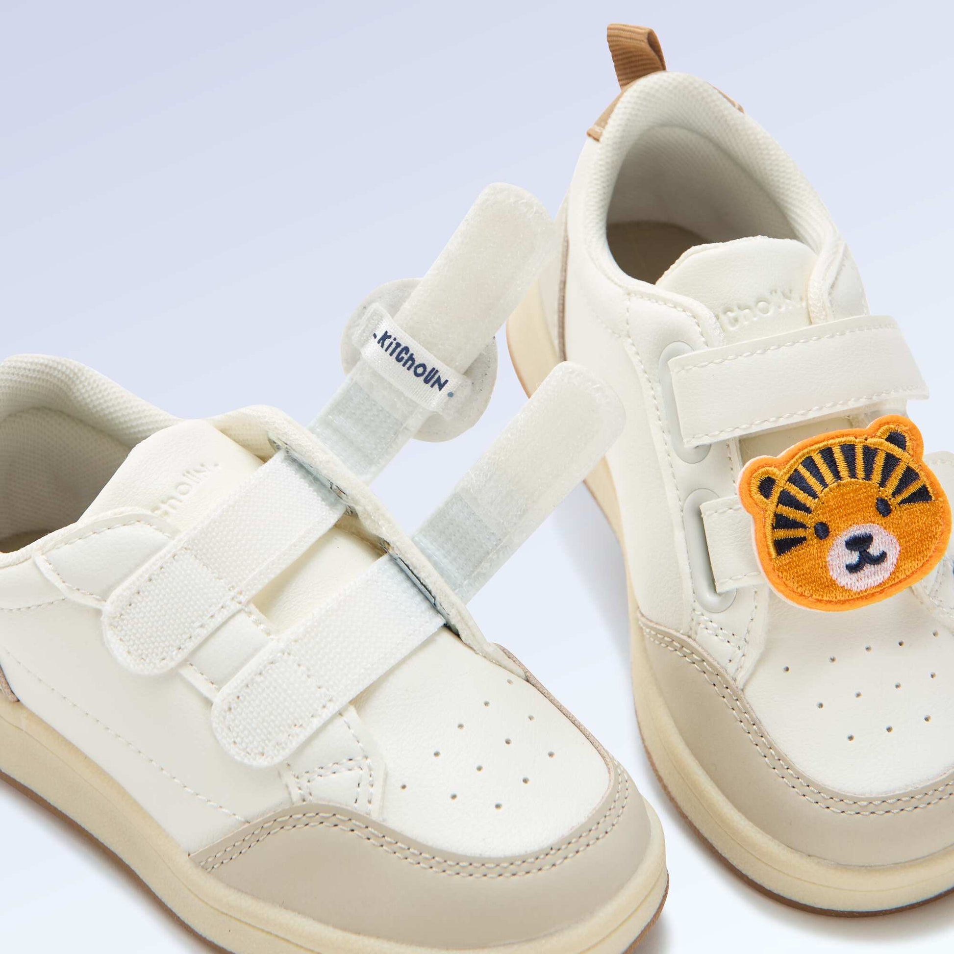 Set of 2 slip-on patches to personalize your \'Kitchoun\' sneakers YELLOW