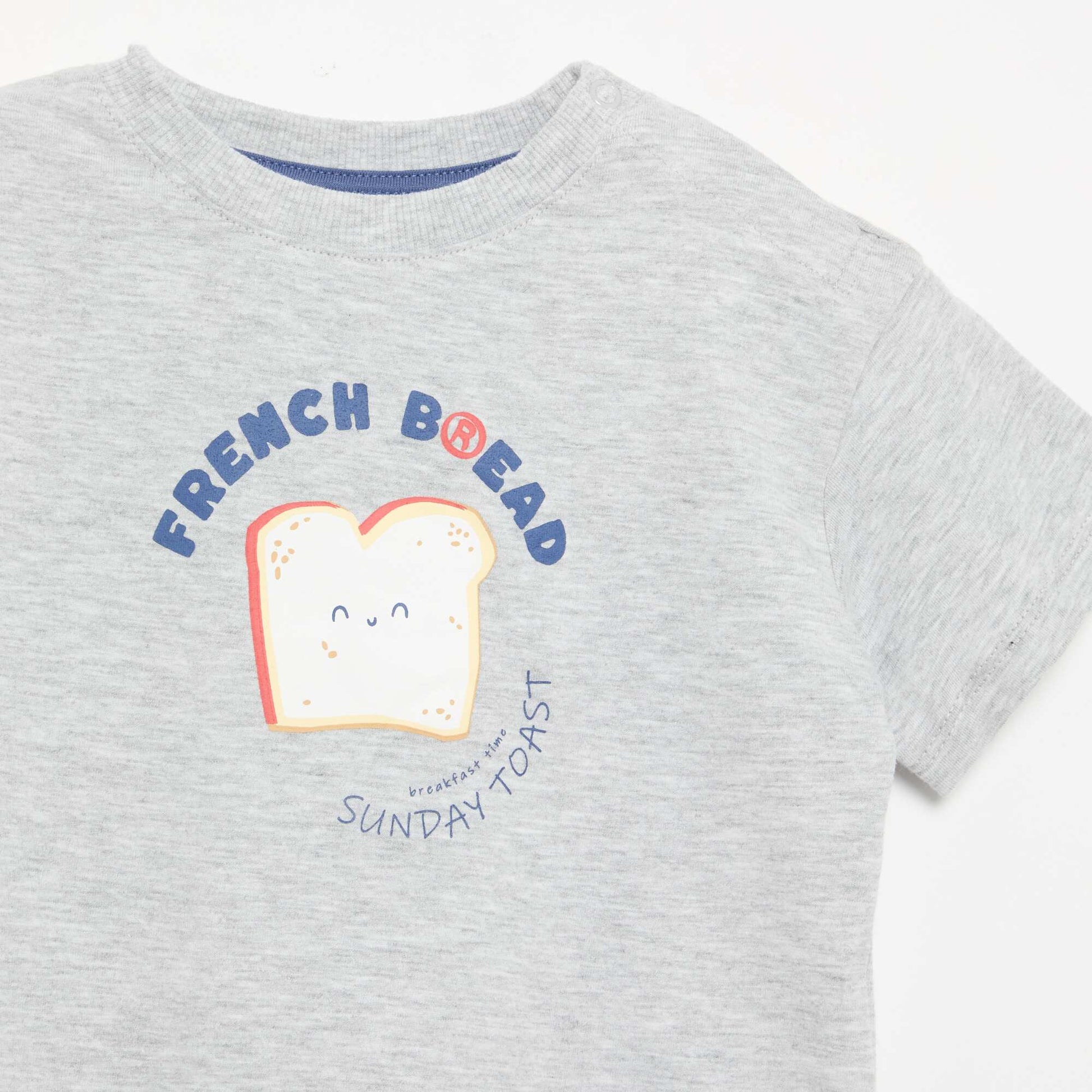 Short pajamas + t-shirt - 2 pieces GREY