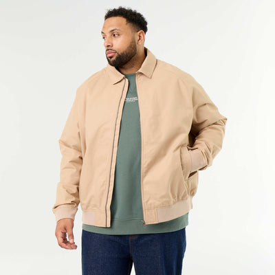 Short plain jacket BEIGE