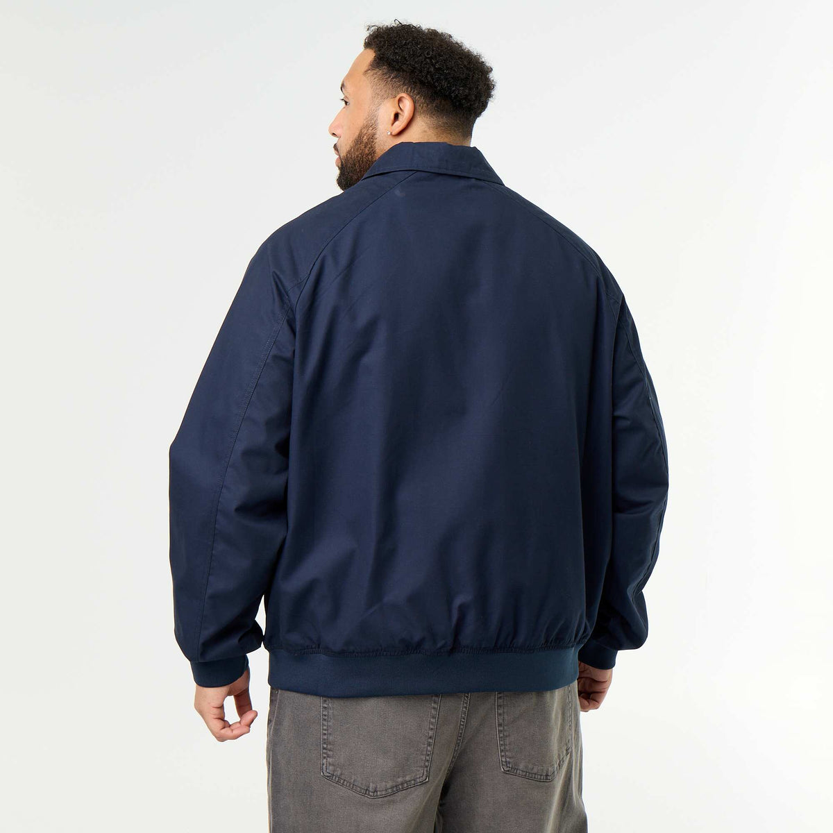 Short plain jacket BLUE