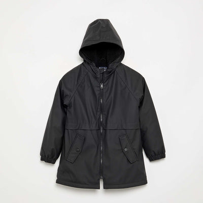 Sherpa-lined Parka BLACK
