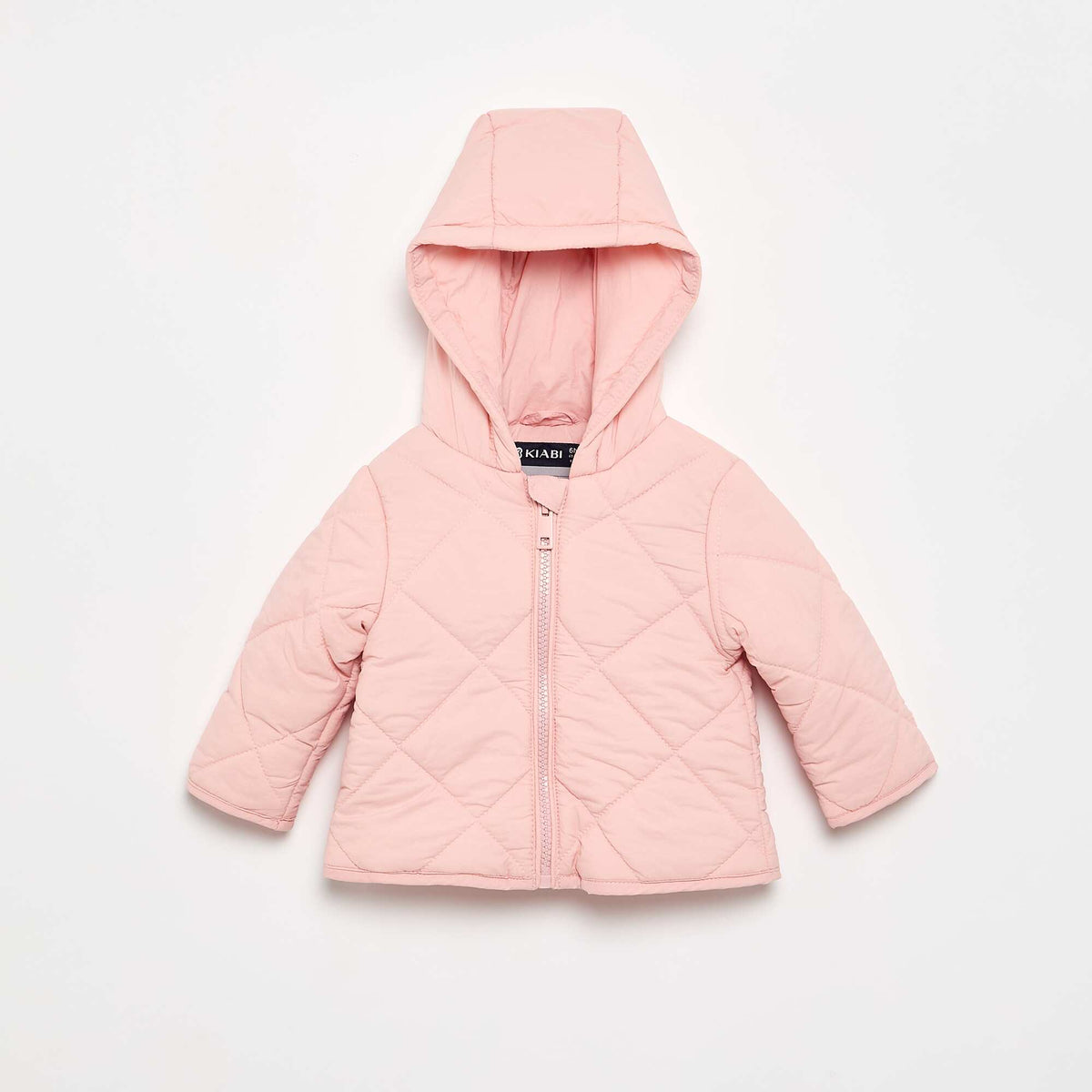 Hooded quilted jacket PINK