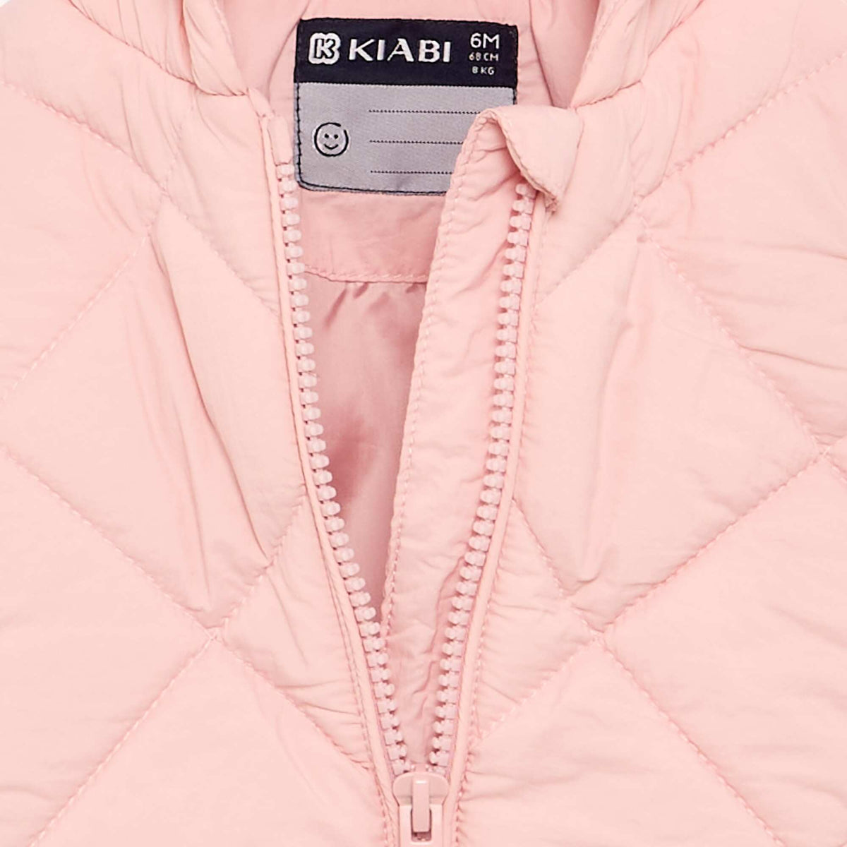 Hooded quilted jacket PINK