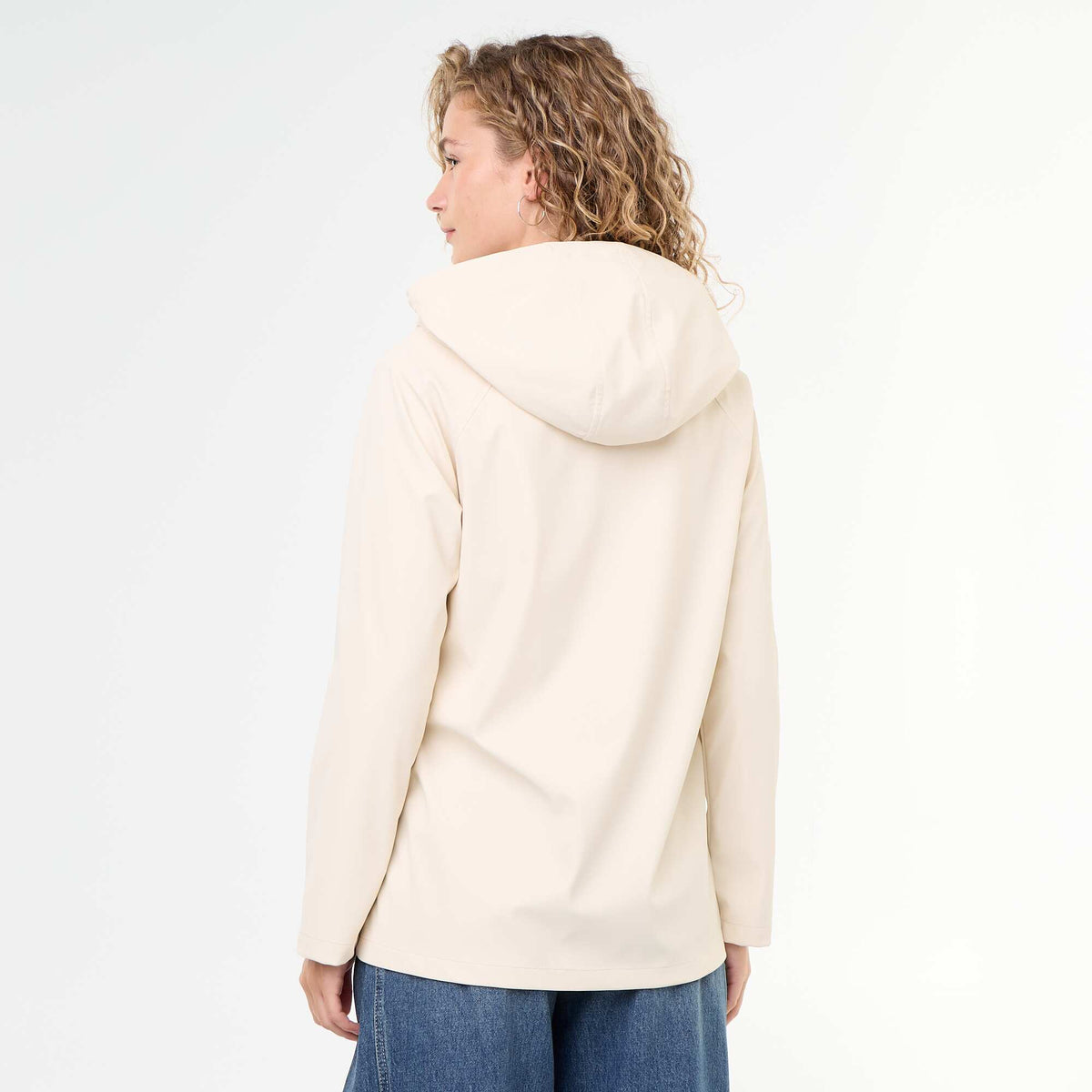 Water-repellent hooded parka BEIGE
