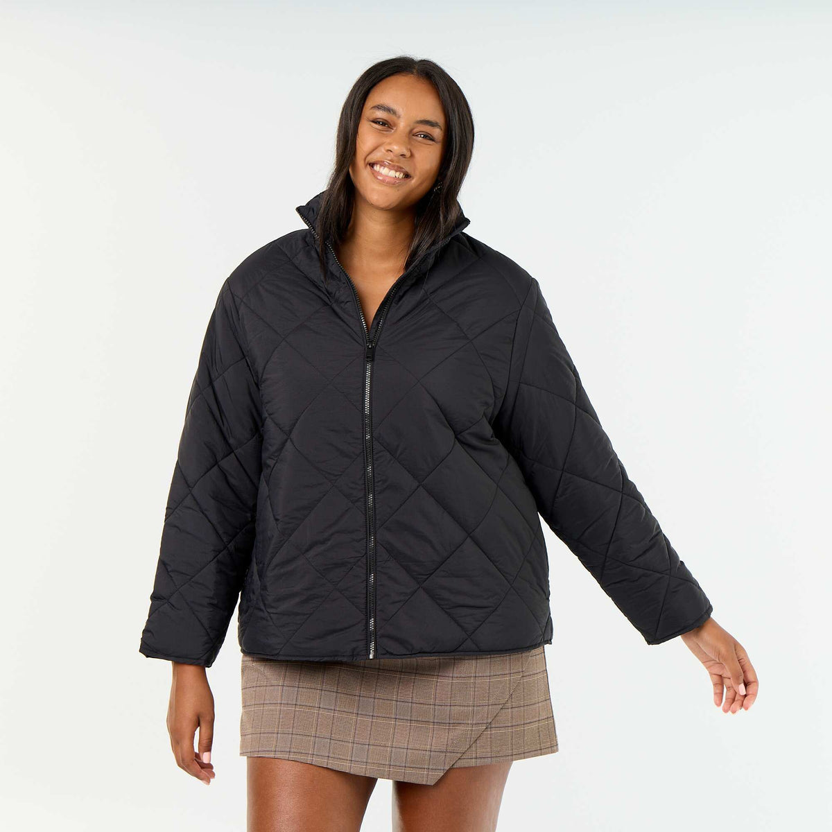 Solid Water-Repellent Jacket BLACK
