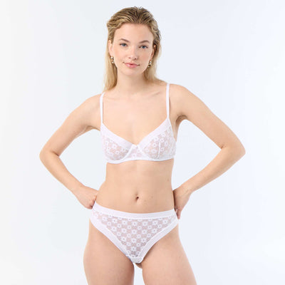 Lace Thong WHITE
