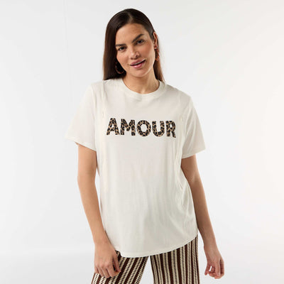 Printed Nursing T-shirt WHITE