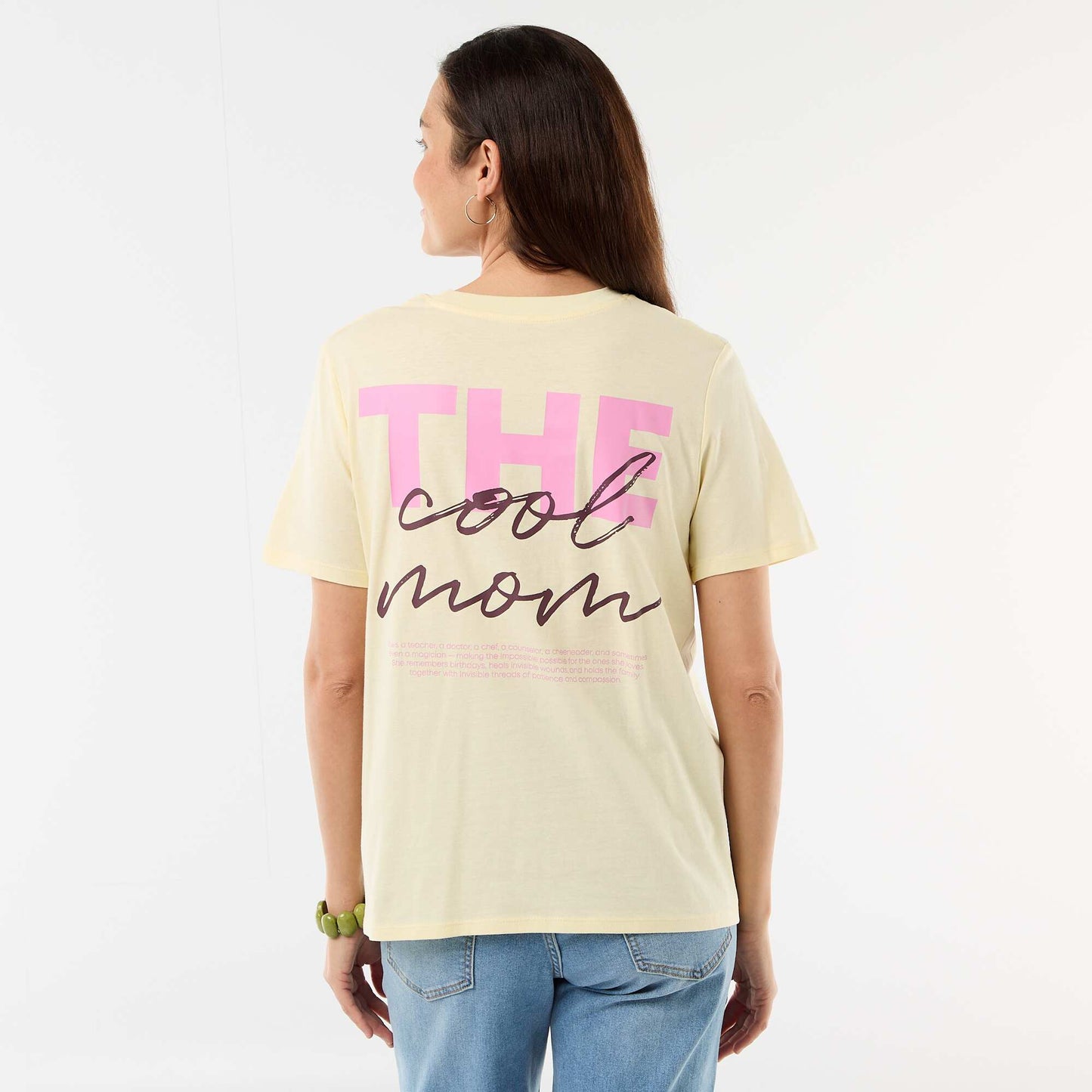 Printed Nursing T-shirt YELLOW