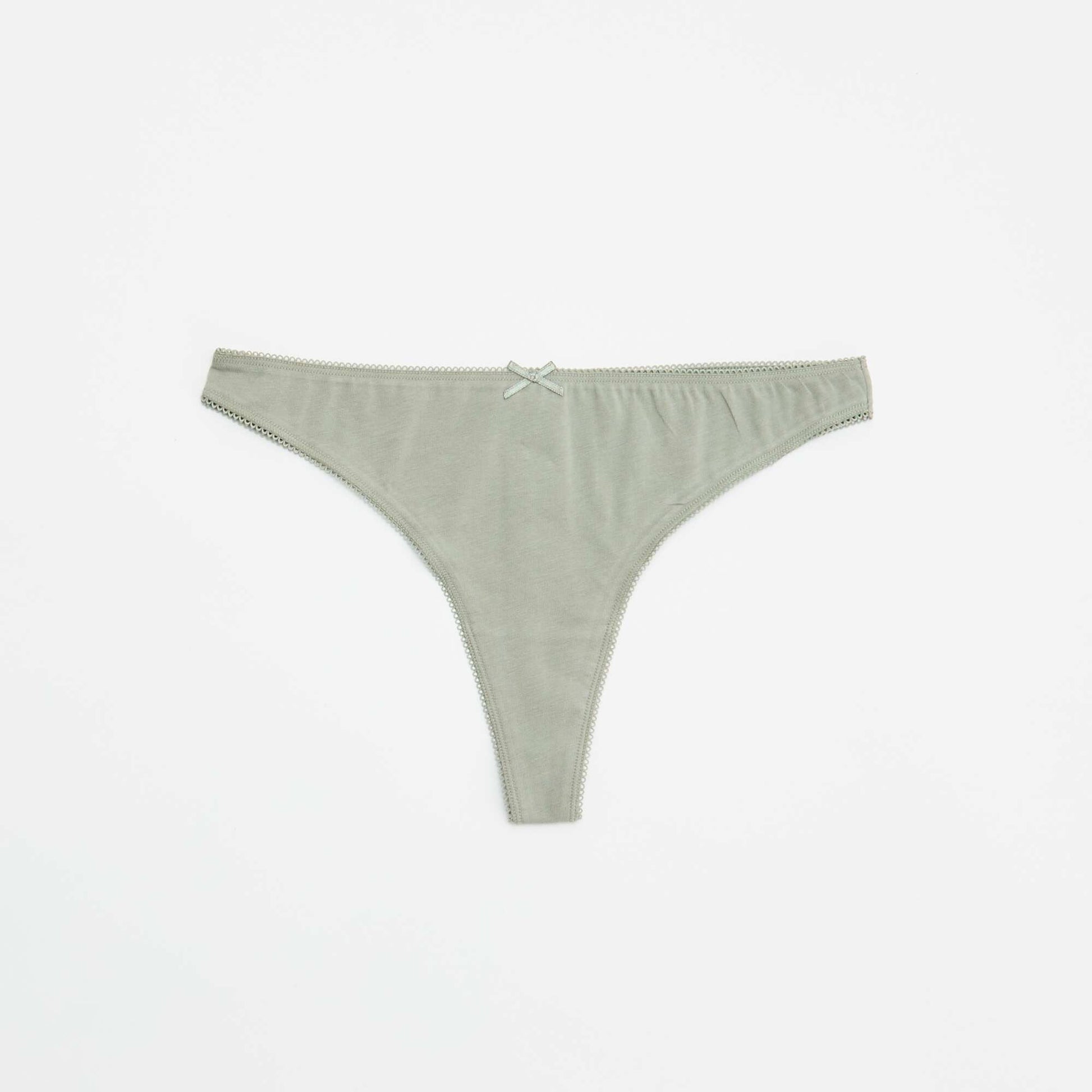 Pack of 5 Cotton Thongs BLUE
