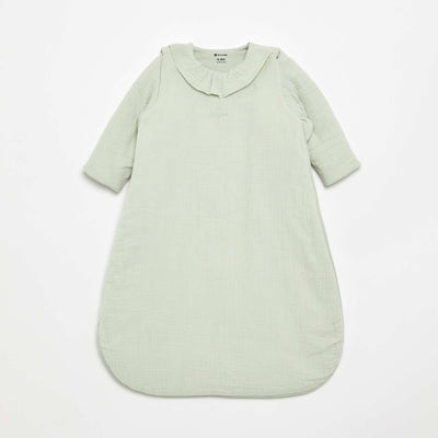 Sleeping bag with fancy collar GREEN