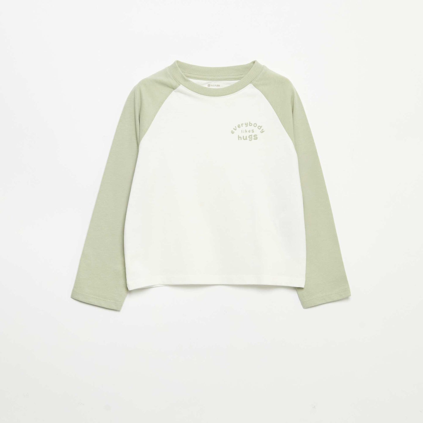Long-sleeved raglan T-shirt WHITE