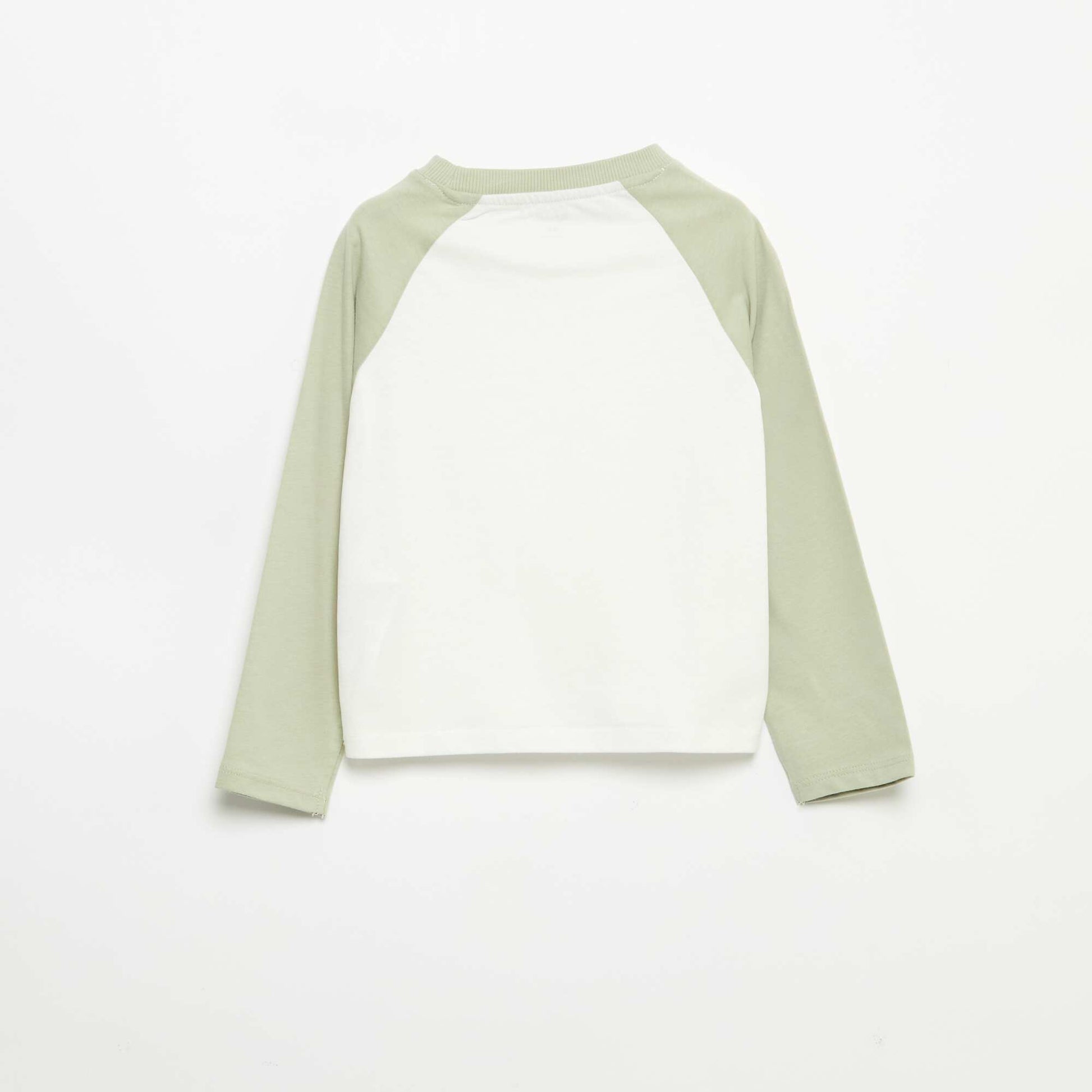 Long-sleeved raglan T-shirt WHITE
