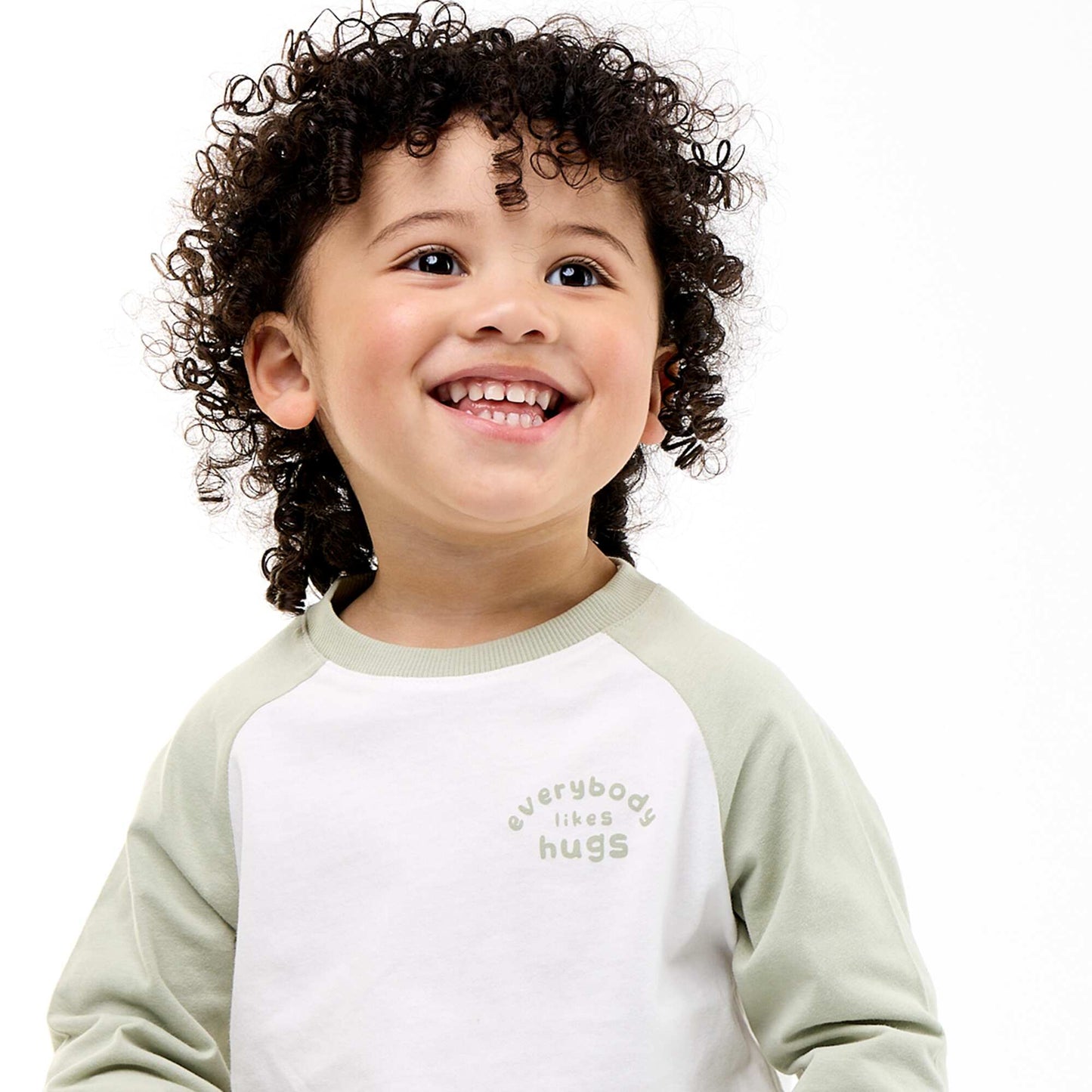 Long-sleeved raglan T-shirt WHITE
