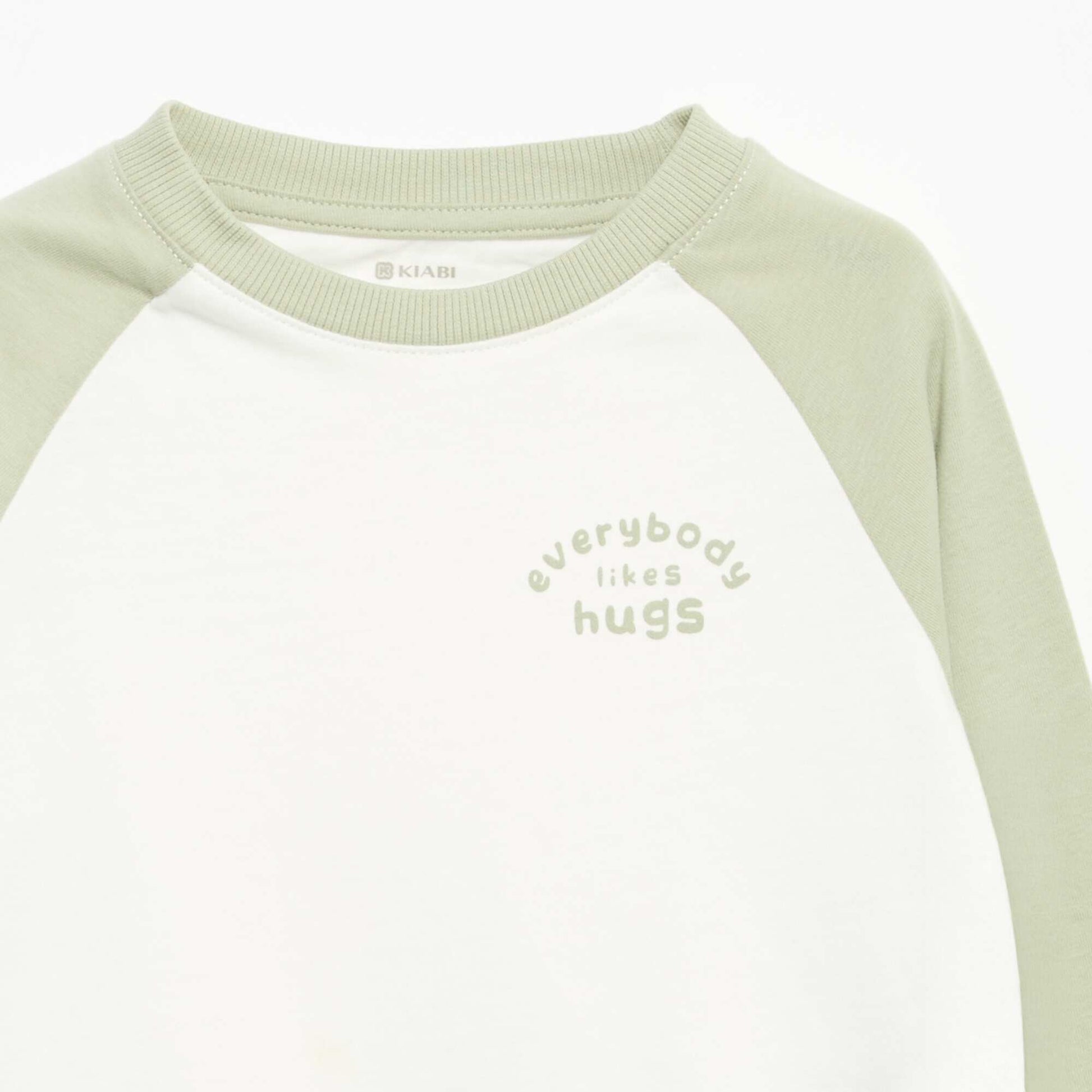 Long-sleeved raglan T-shirt WHITE